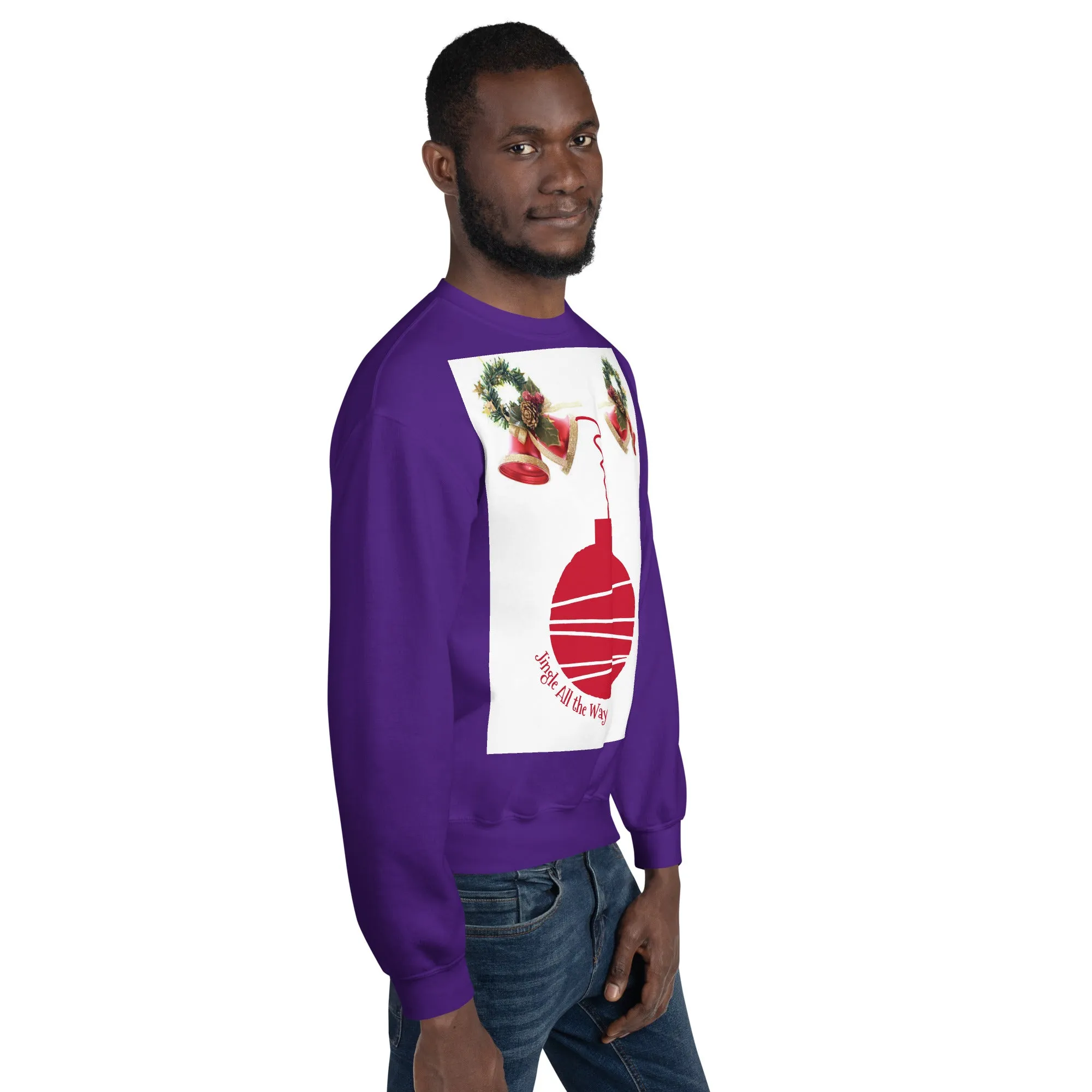 Jingle All the Way Christmas Sweatshirt (Glamourange Christmas Sweatshirt Men)