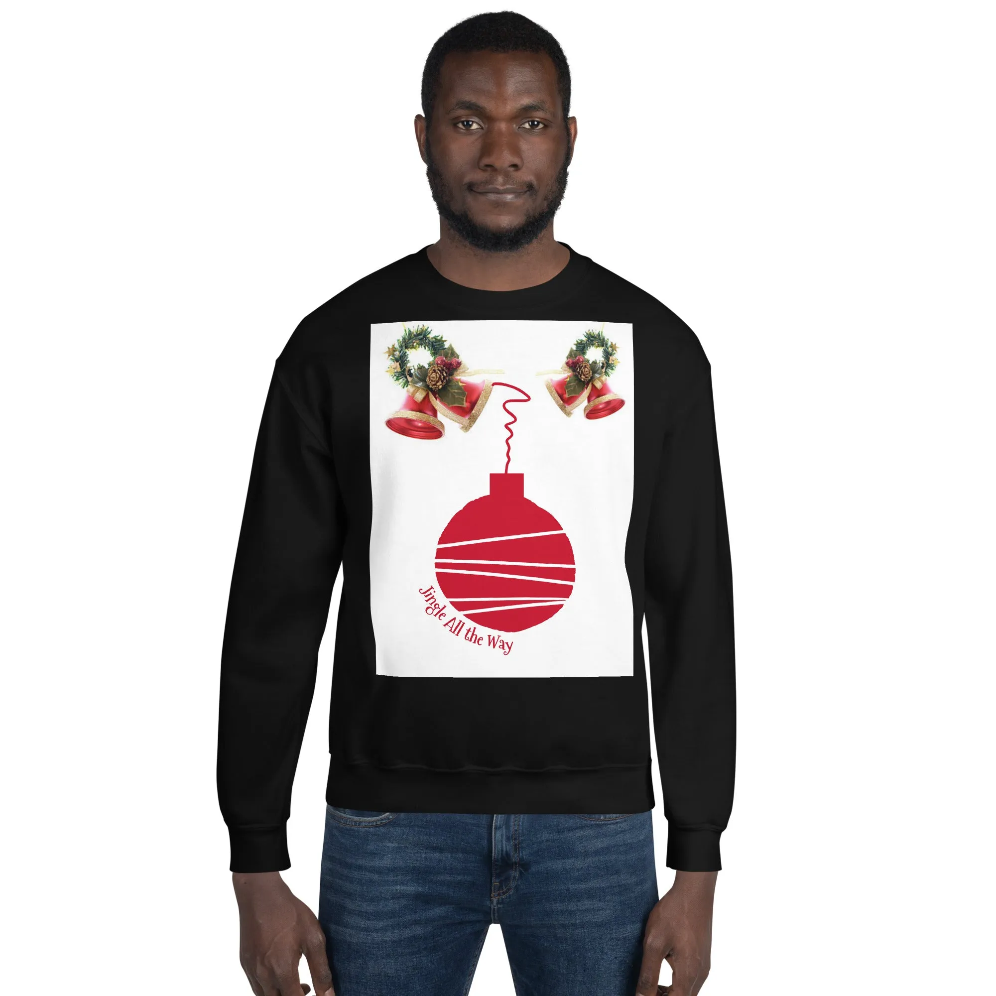Jingle All the Way Christmas Sweatshirt (Glamourange Christmas Sweatshirt Men)
