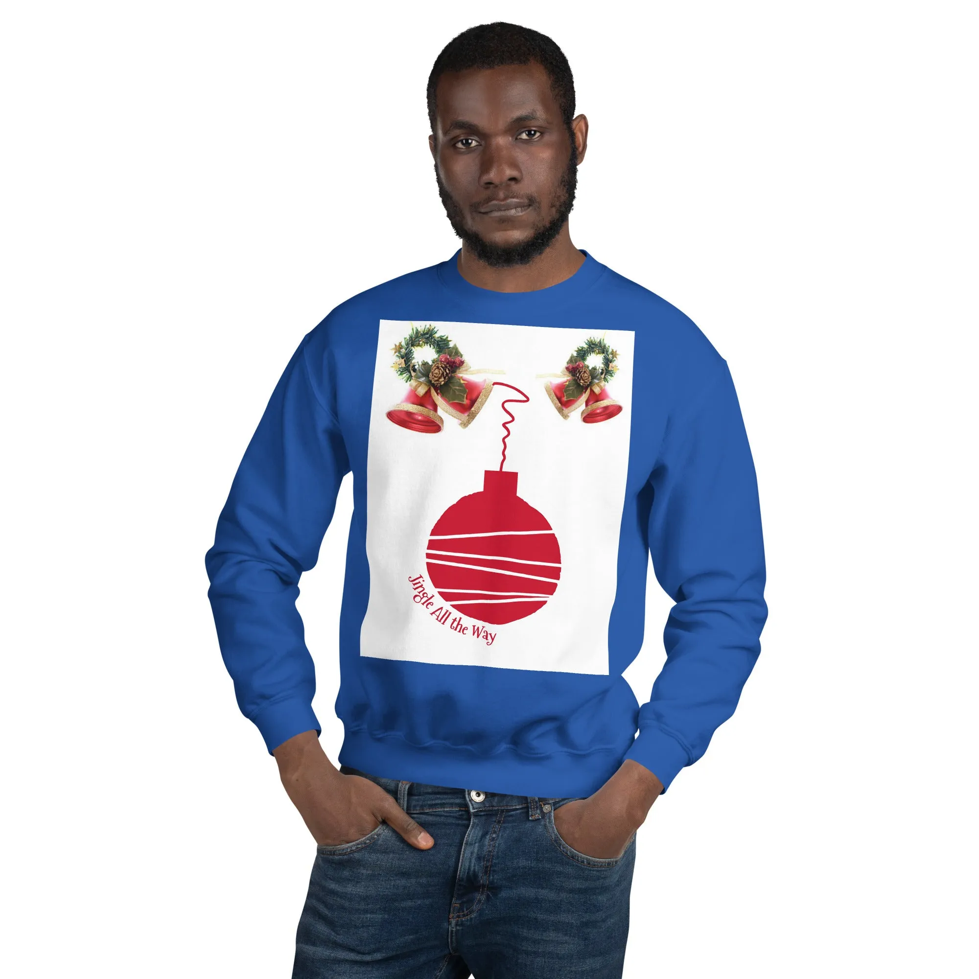 Jingle All the Way Christmas Sweatshirt (Glamourange Christmas Sweatshirt Men)