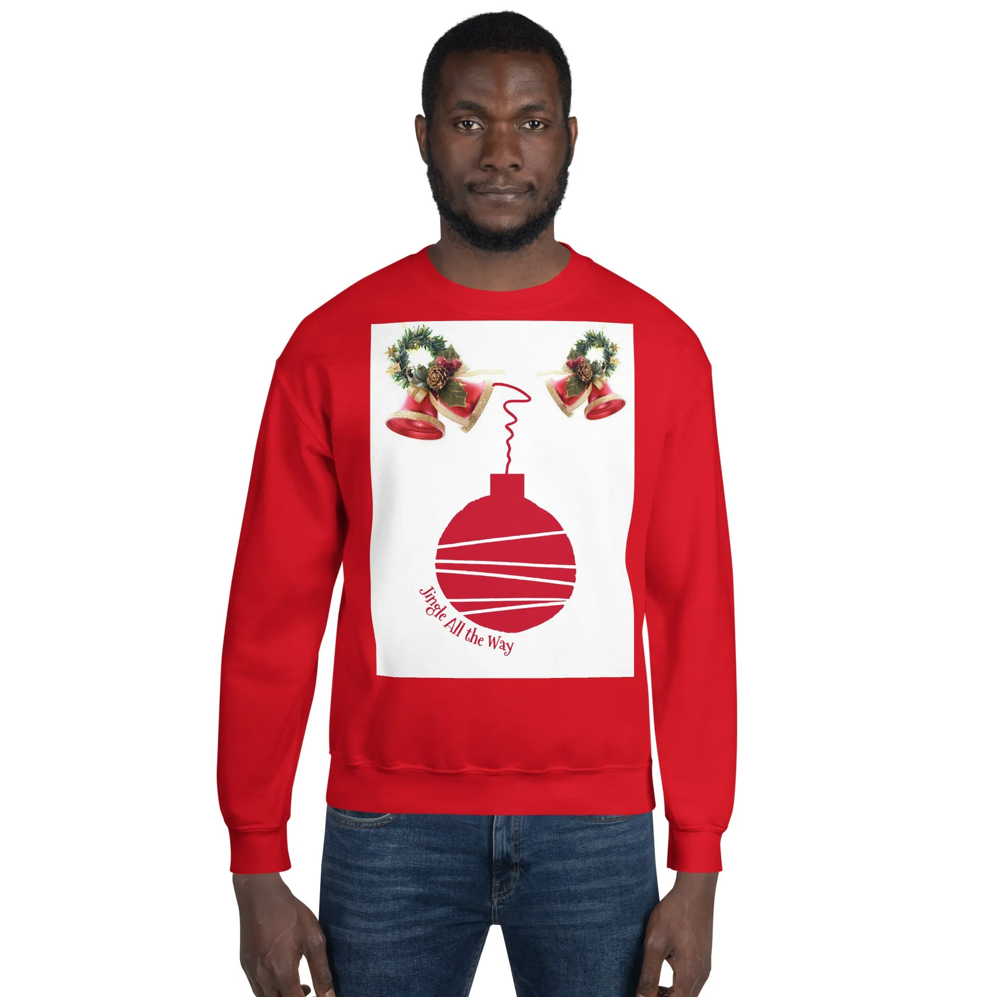 Jingle All the Way Christmas Sweatshirt (Glamourange Christmas Sweatshirt Men)