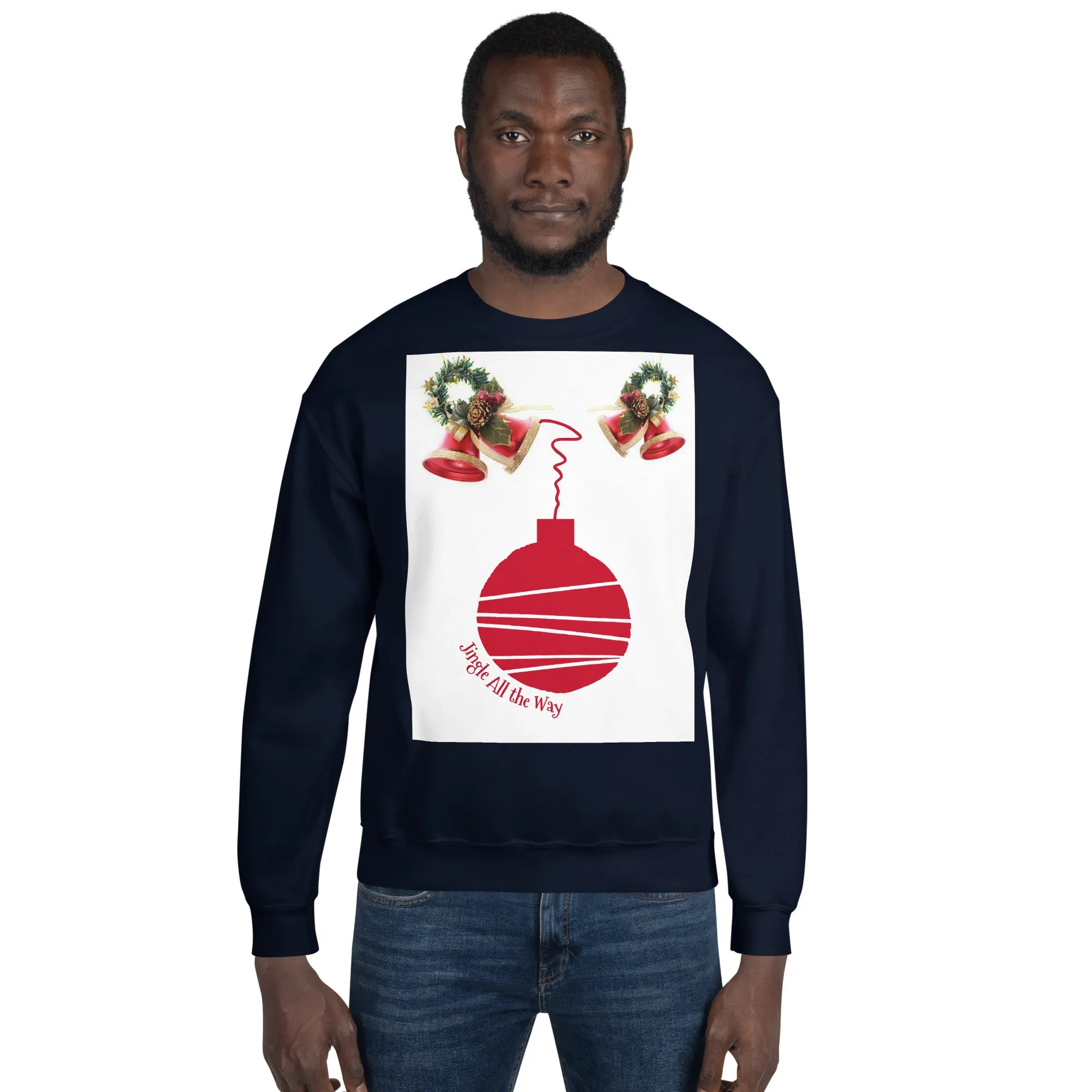 Jingle All the Way Christmas Sweatshirt (Glamourange Christmas Sweatshirt Men)