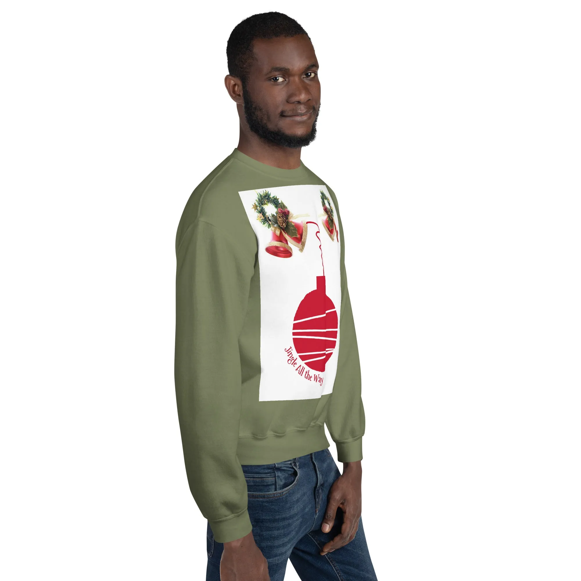 Jingle All the Way Christmas Sweatshirt (Glamourange Christmas Sweatshirt Men)