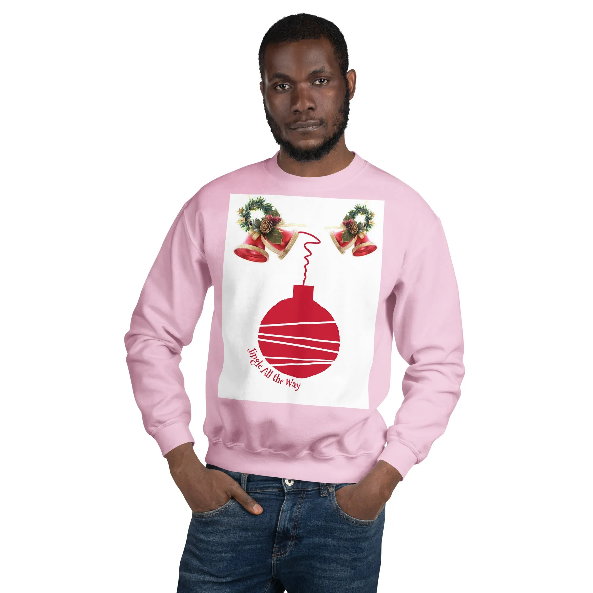 Jingle All the Way Christmas Sweatshirt (Glamourange Christmas Sweatshirt Men)