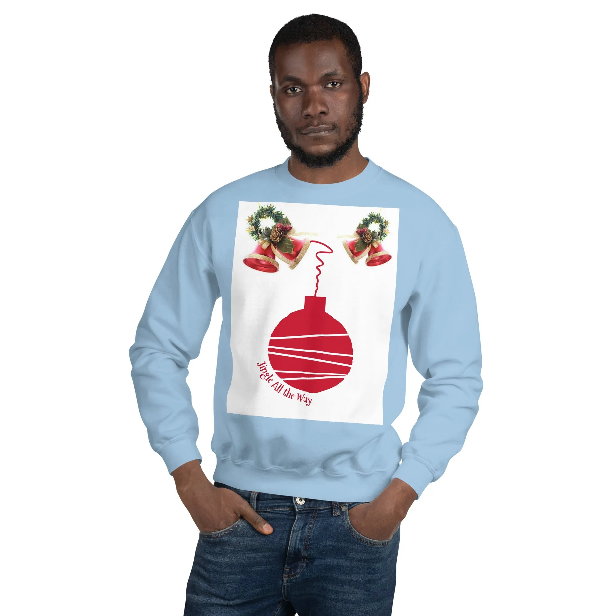 Jingle All the Way Christmas Sweatshirt (Glamourange Christmas Sweatshirt Men)