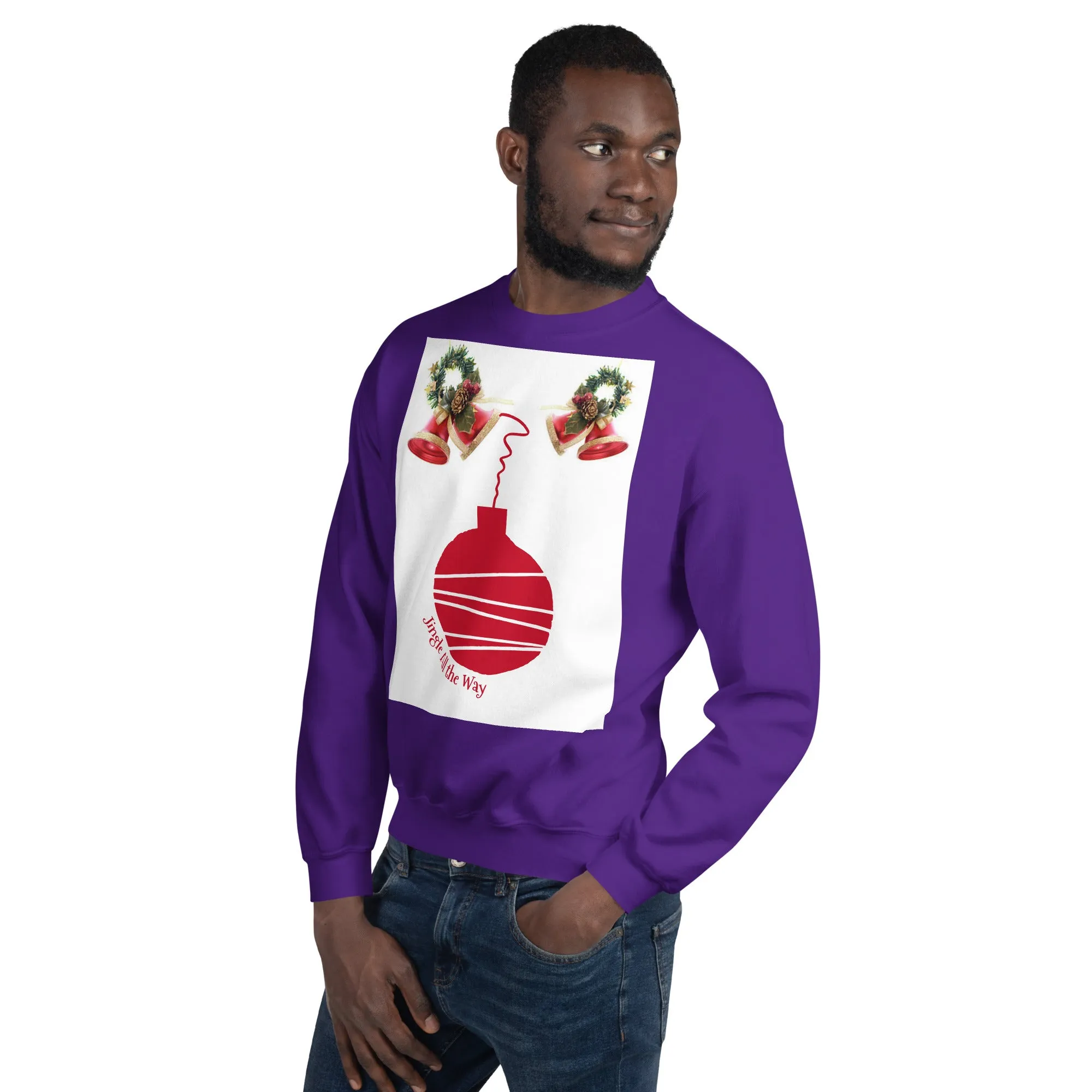 Jingle All the Way Christmas Sweatshirt (Glamourange Christmas Sweatshirt Men)