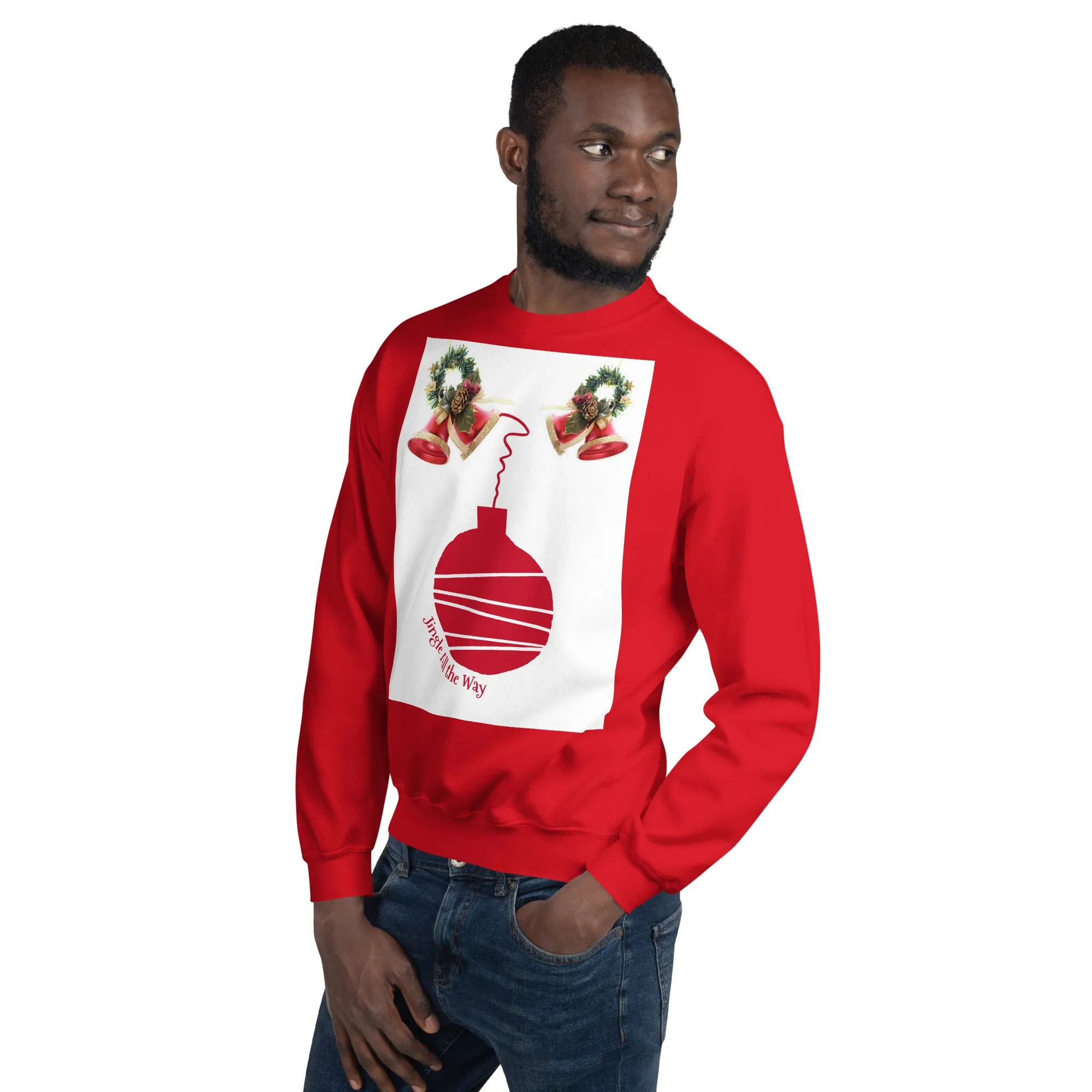 Jingle All the Way Christmas Sweatshirt (Glamourange Christmas Sweatshirt Men)
