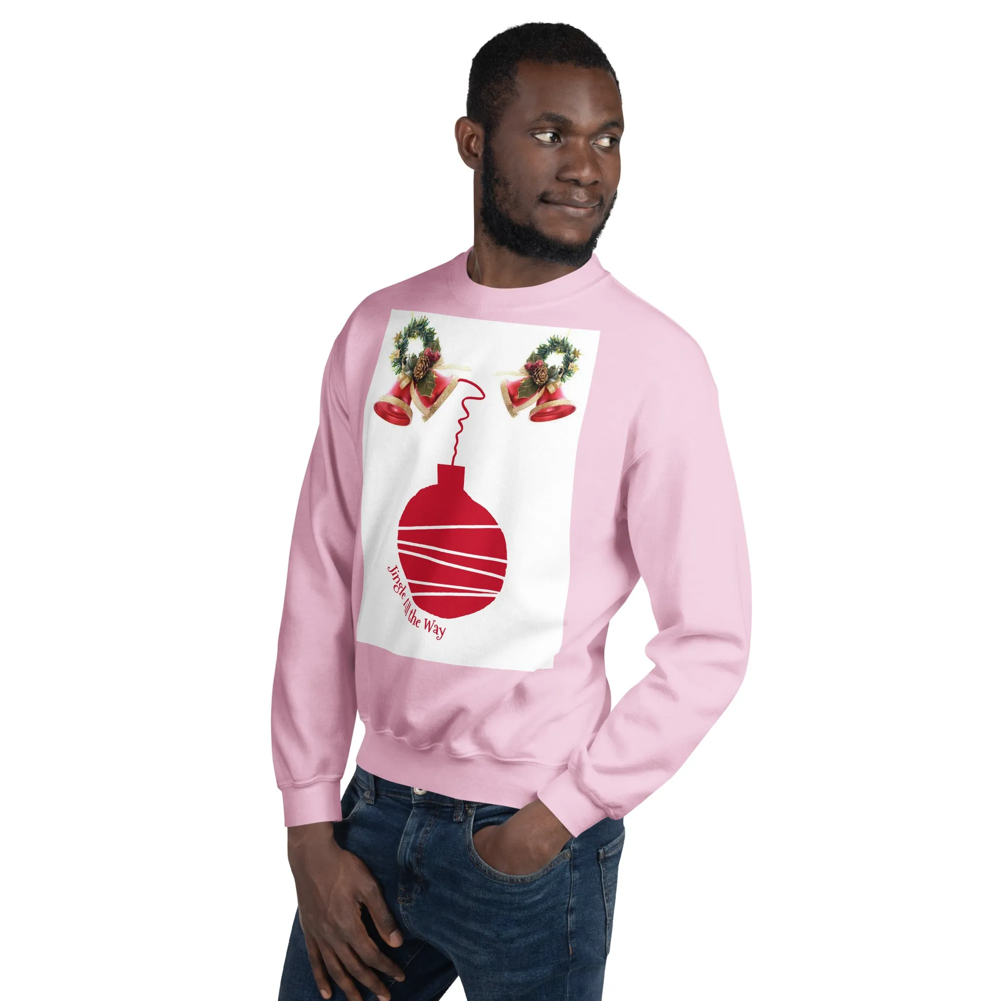 Jingle All the Way Christmas Sweatshirt (Glamourange Christmas Sweatshirt Men)