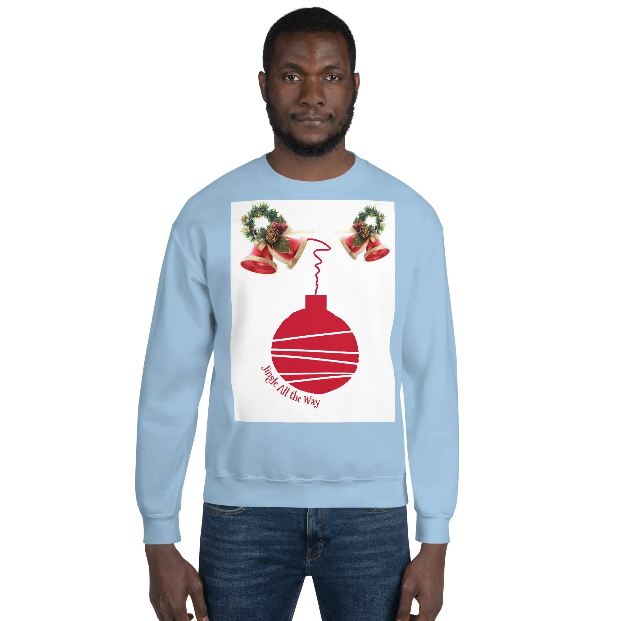 Jingle All the Way Christmas Sweatshirt (Glamourange Christmas Sweatshirt Men)