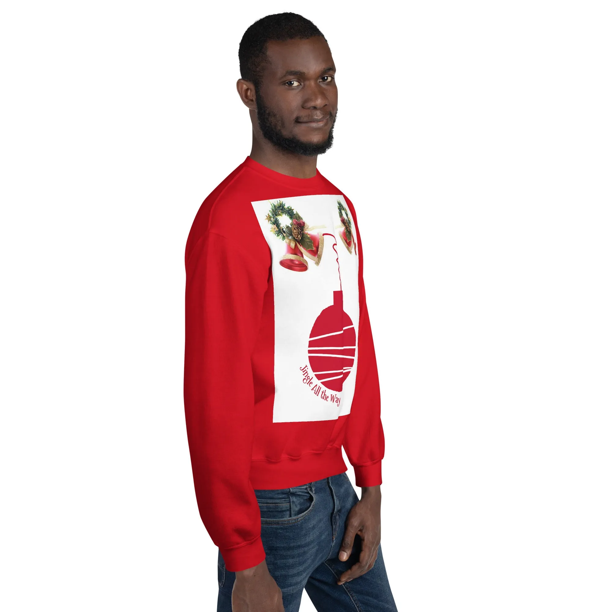 Jingle All the Way Christmas Sweatshirt (Glamourange Christmas Sweatshirt Men)