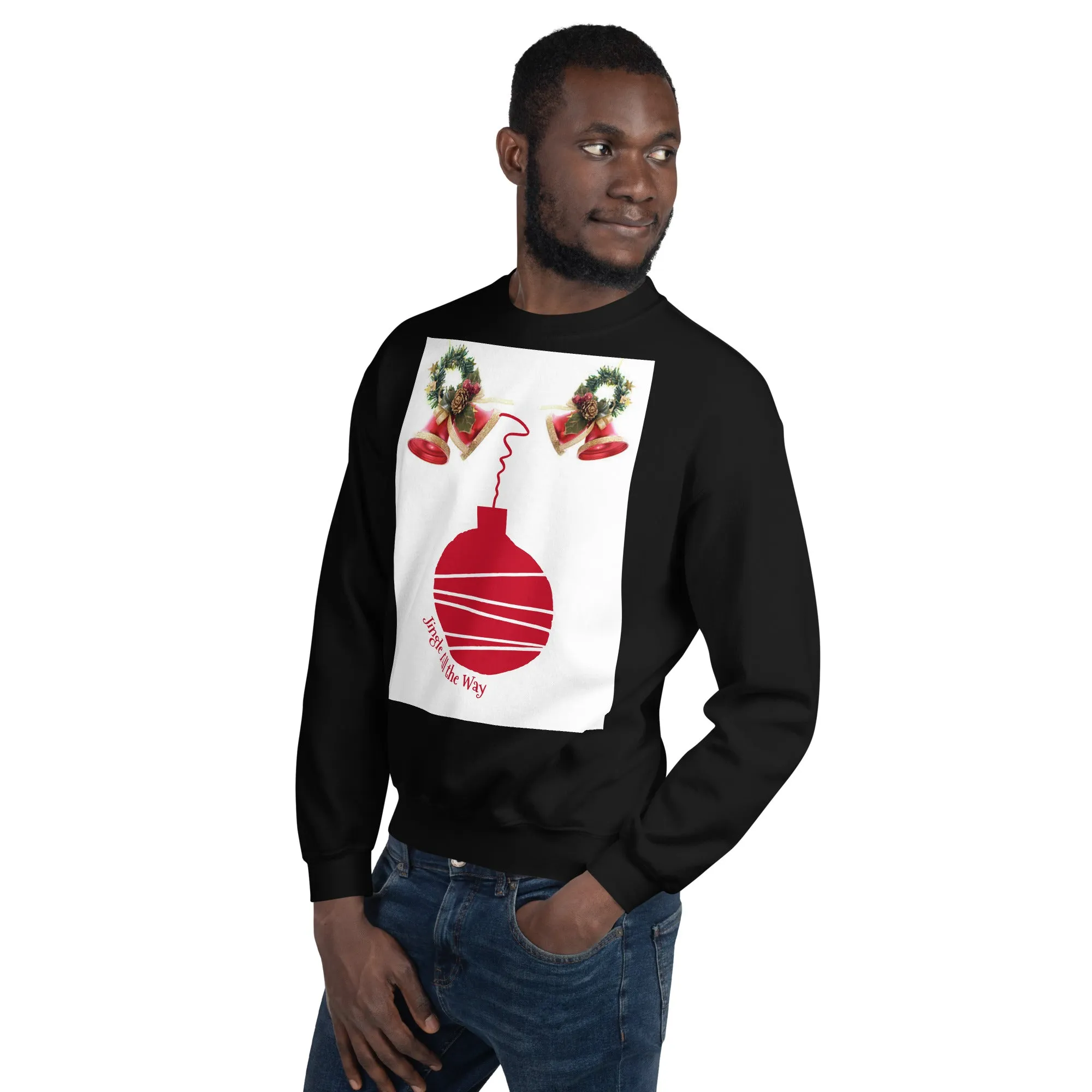 Jingle All the Way Christmas Sweatshirt (Glamourange Christmas Sweatshirt Men)