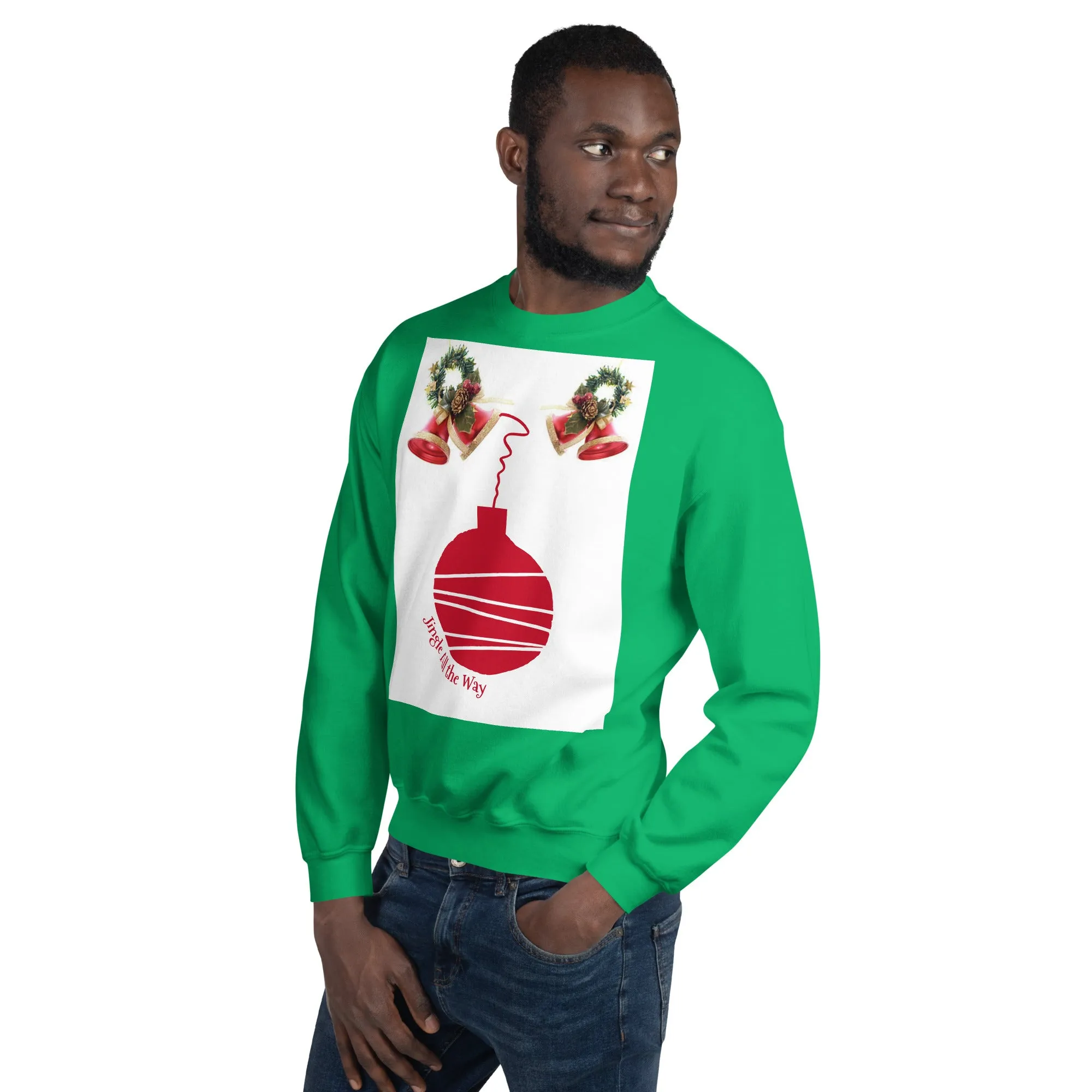 Jingle All the Way Christmas Sweatshirt (Glamourange Christmas Sweatshirt Men)