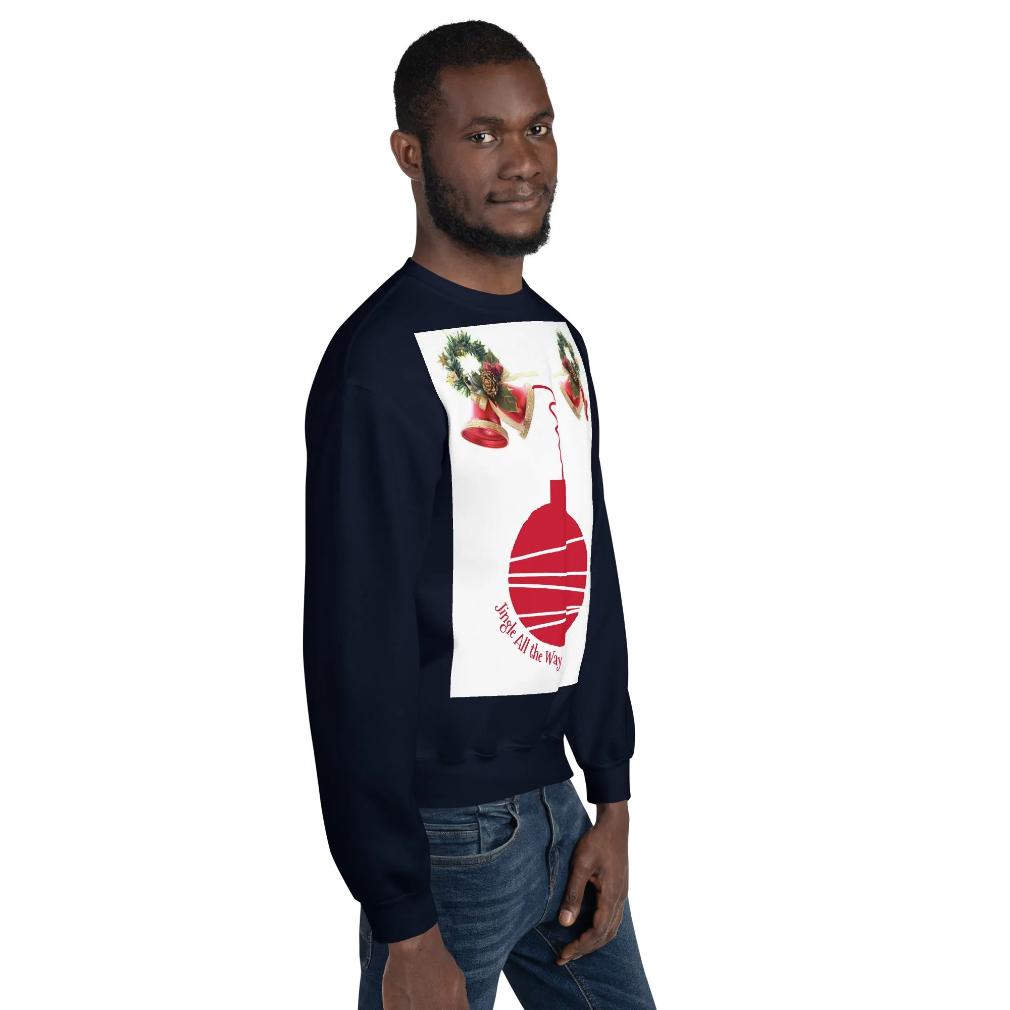 Jingle All the Way Christmas Sweatshirt (Glamourange Christmas Sweatshirt Men)