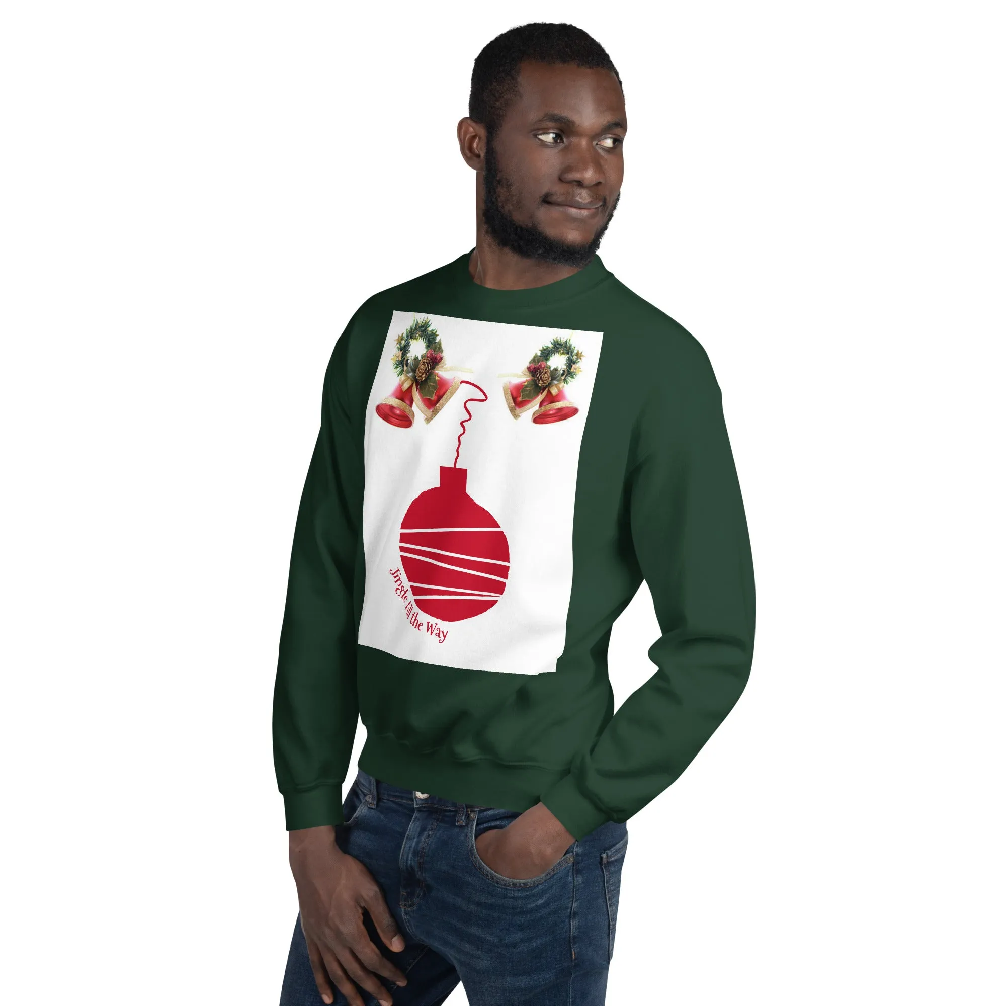 Jingle All the Way Christmas Sweatshirt (Glamourange Christmas Sweatshirt Men)