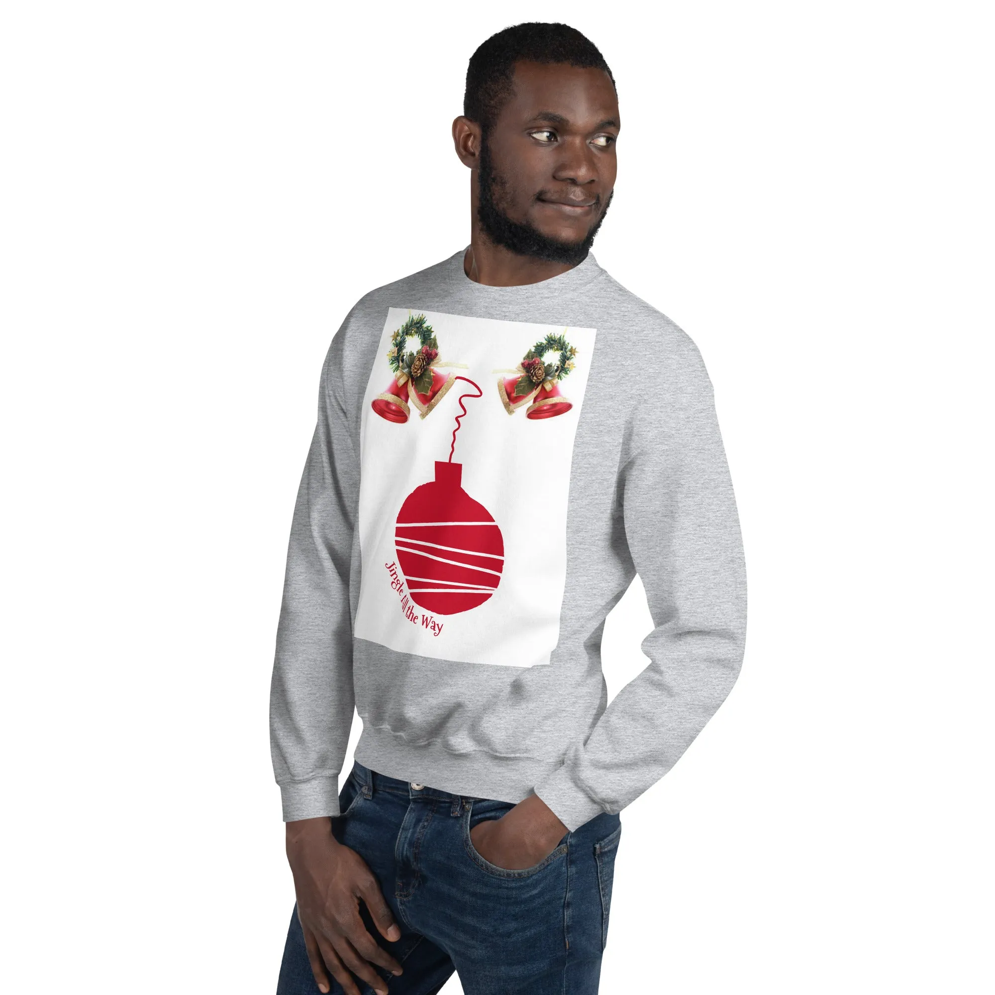 Jingle All the Way Christmas Sweatshirt (Glamourange Christmas Sweatshirt Men)