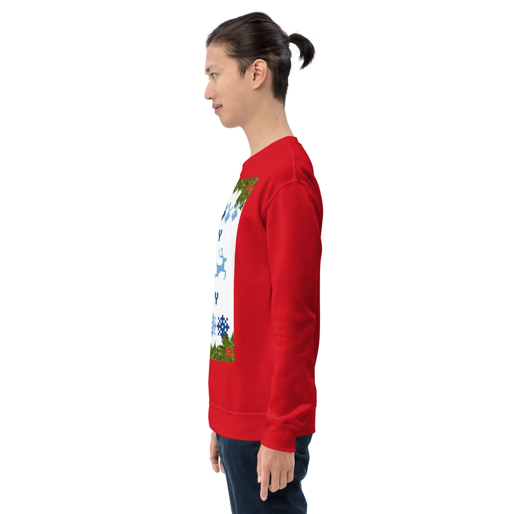 Jolly Holly Sweatshirt Christmas (Glamourange Christmas Sweatshirt Men)