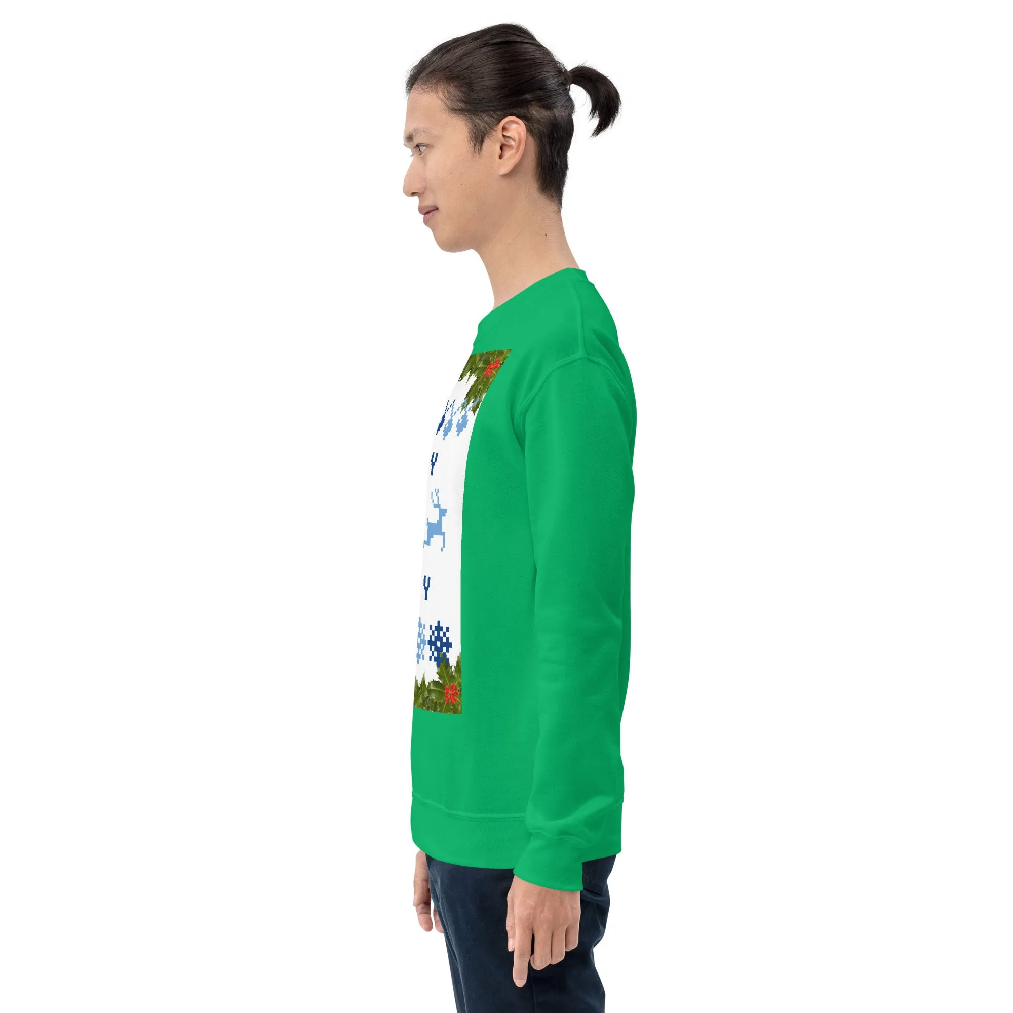 Jolly Holly Sweatshirt Christmas (Glamourange Christmas Sweatshirt Men)