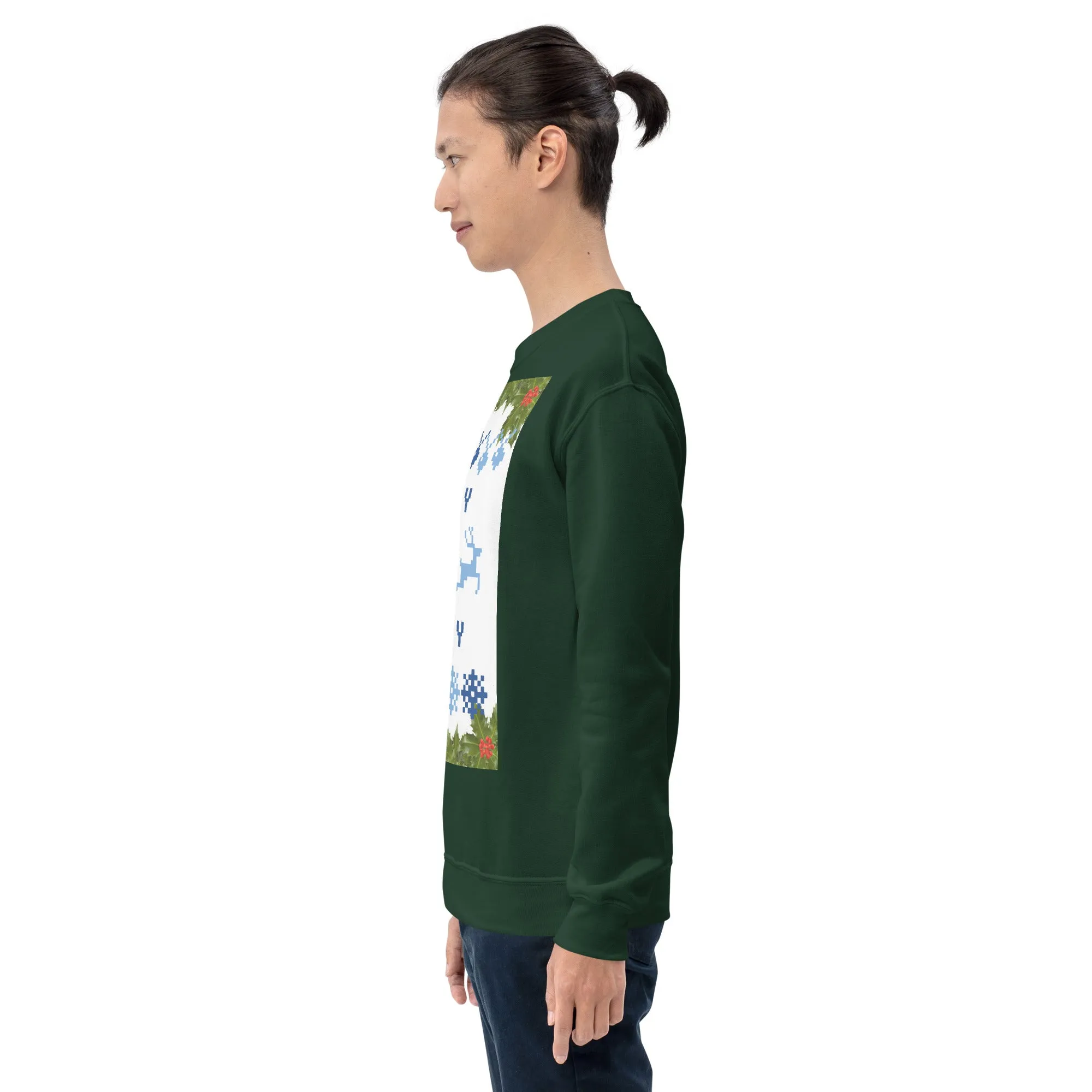 Jolly Holly Sweatshirt Christmas (Glamourange Christmas Sweatshirt Men)