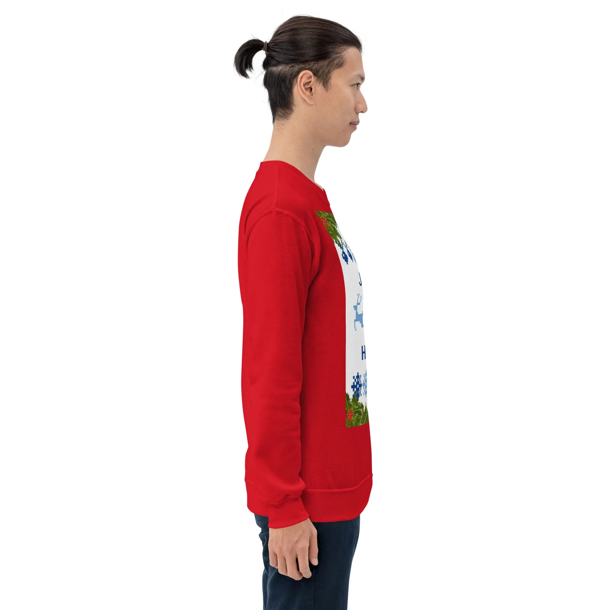 Jolly Holly Sweatshirt Christmas (Glamourange Christmas Sweatshirt Men)