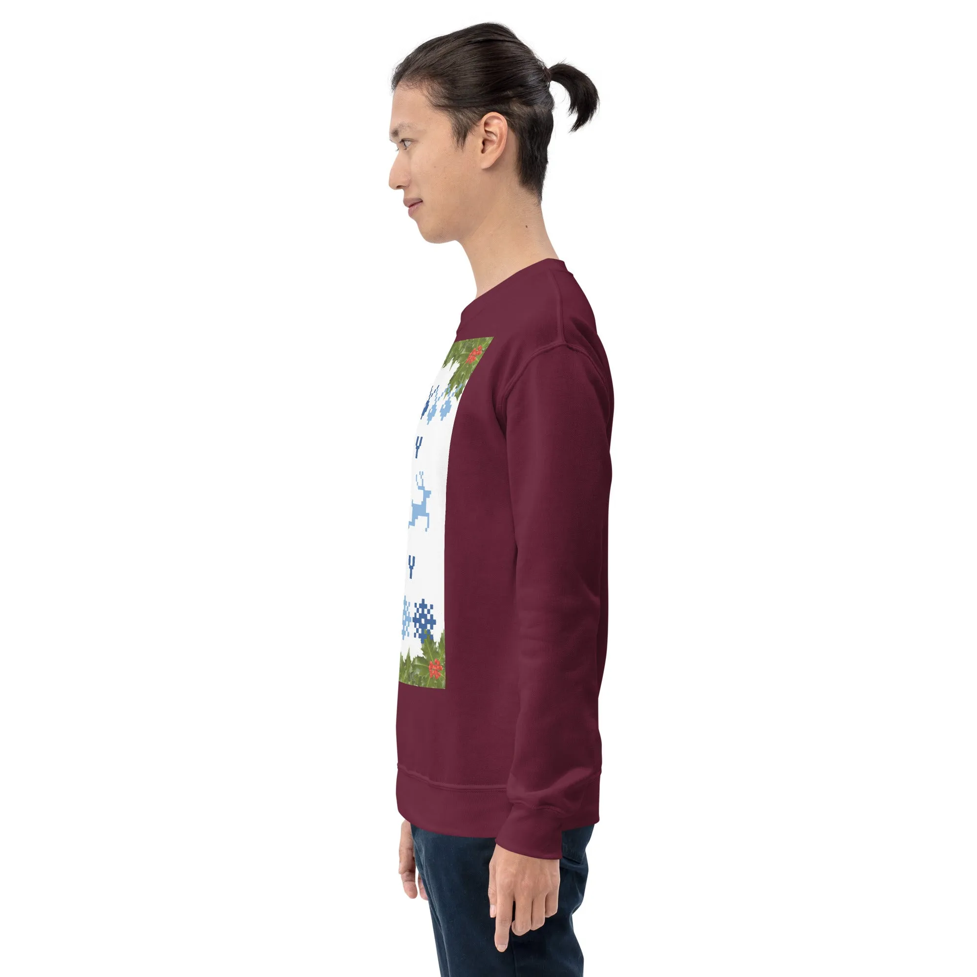 Jolly Holly Sweatshirt Christmas (Glamourange Christmas Sweatshirt Men)