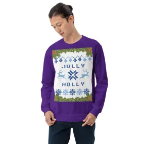 Jolly Holly Sweatshirt Christmas (Glamourange Christmas Sweatshirt Men)
