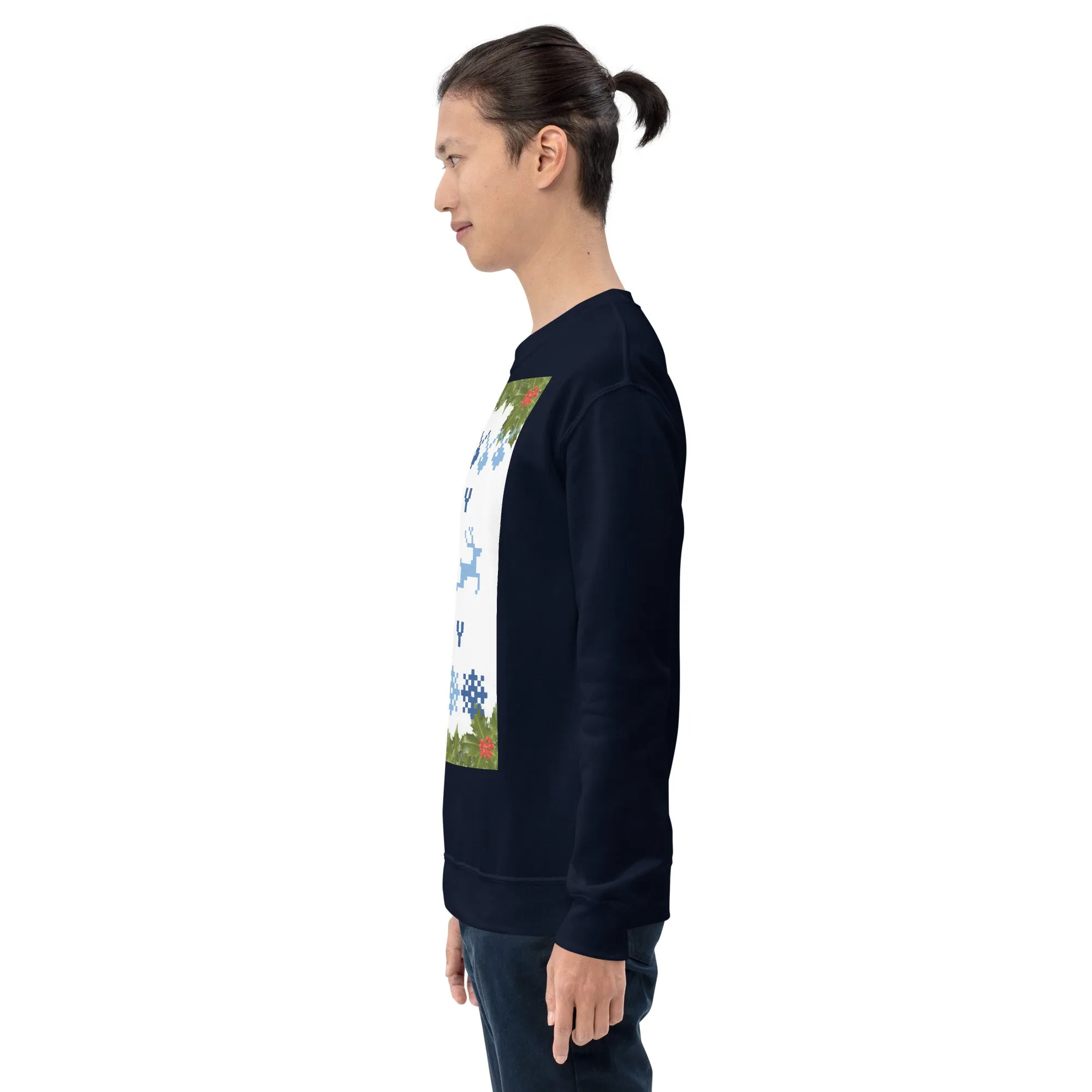 Jolly Holly Sweatshirt Christmas (Glamourange Christmas Sweatshirt Men)