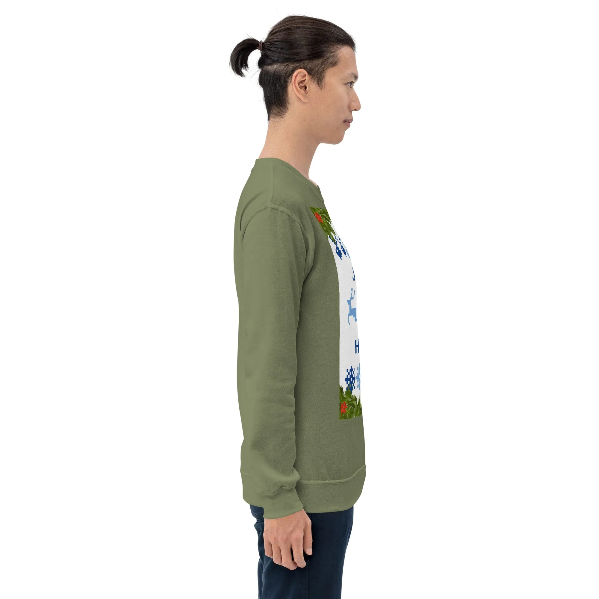 Jolly Holly Sweatshirt Christmas (Glamourange Christmas Sweatshirt Men)