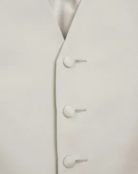 Kit cérémonie gris clair avec gilet, lavallière