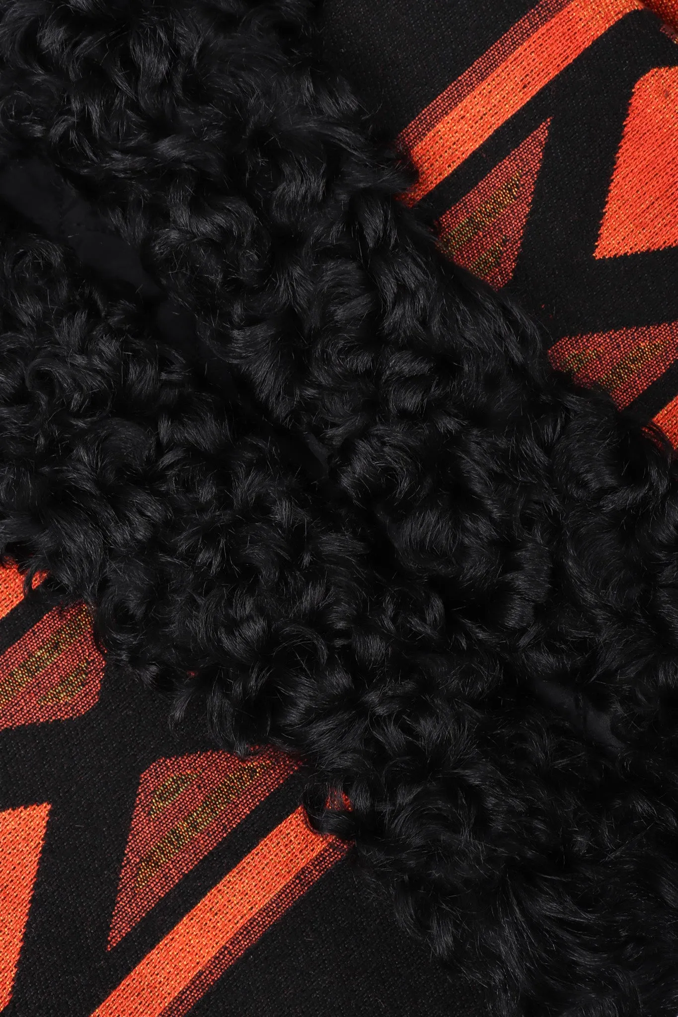 Lamb Collar Tapestry Coat