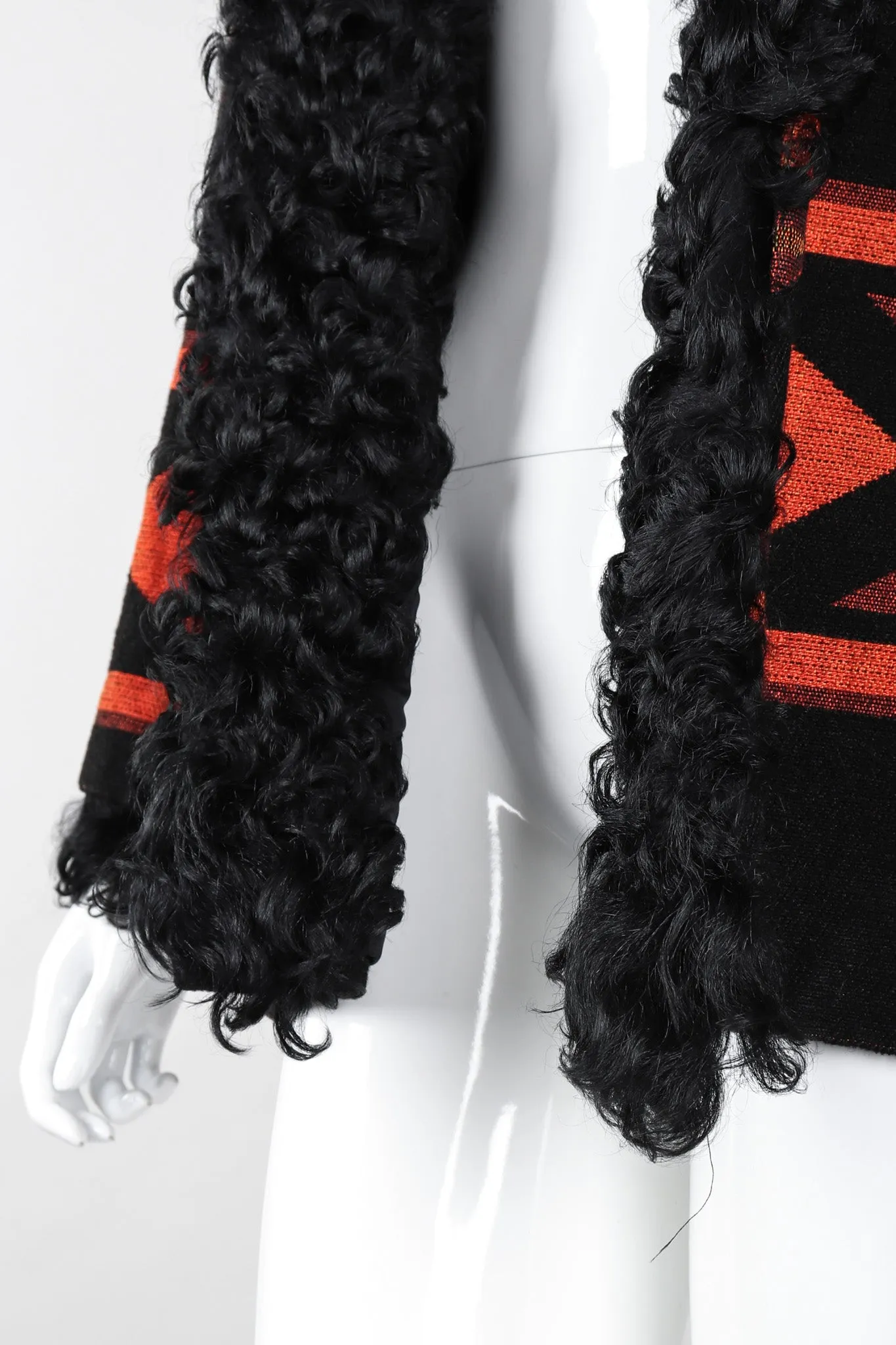 Lamb Collar Tapestry Coat