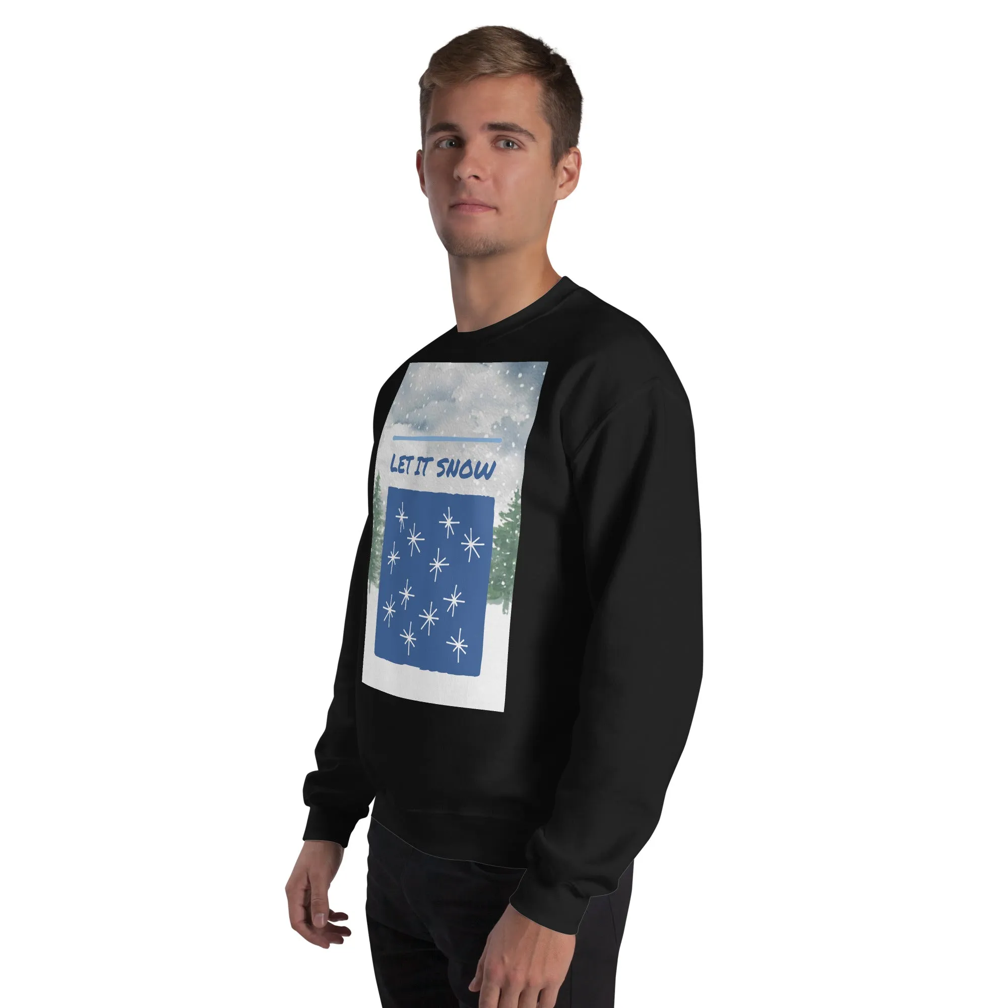 Let It Snow Christmas Sweatshirt (Glamourange Christmas Sweatshirt Men)