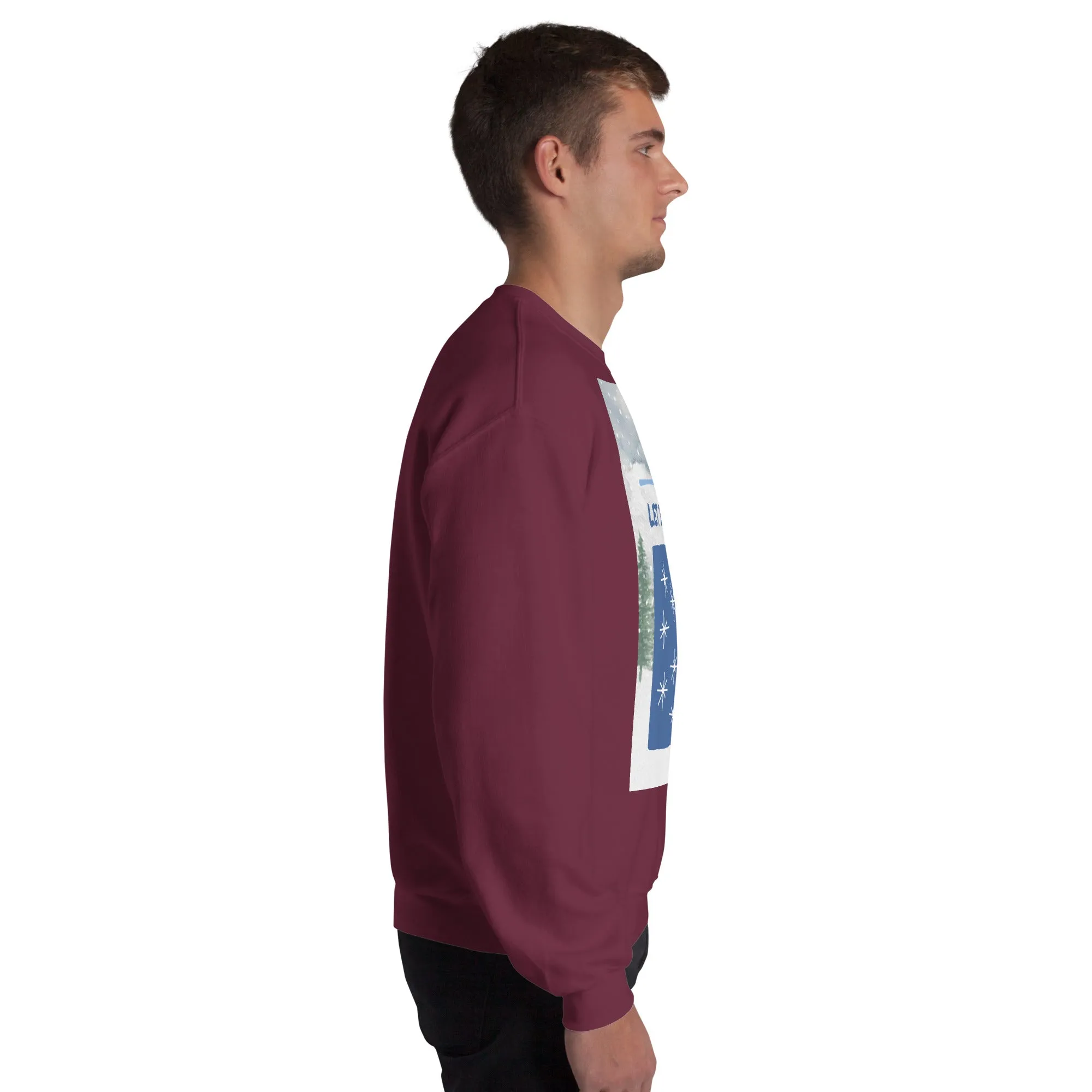 Let It Snow Christmas Sweatshirt (Glamourange Christmas Sweatshirt Men)