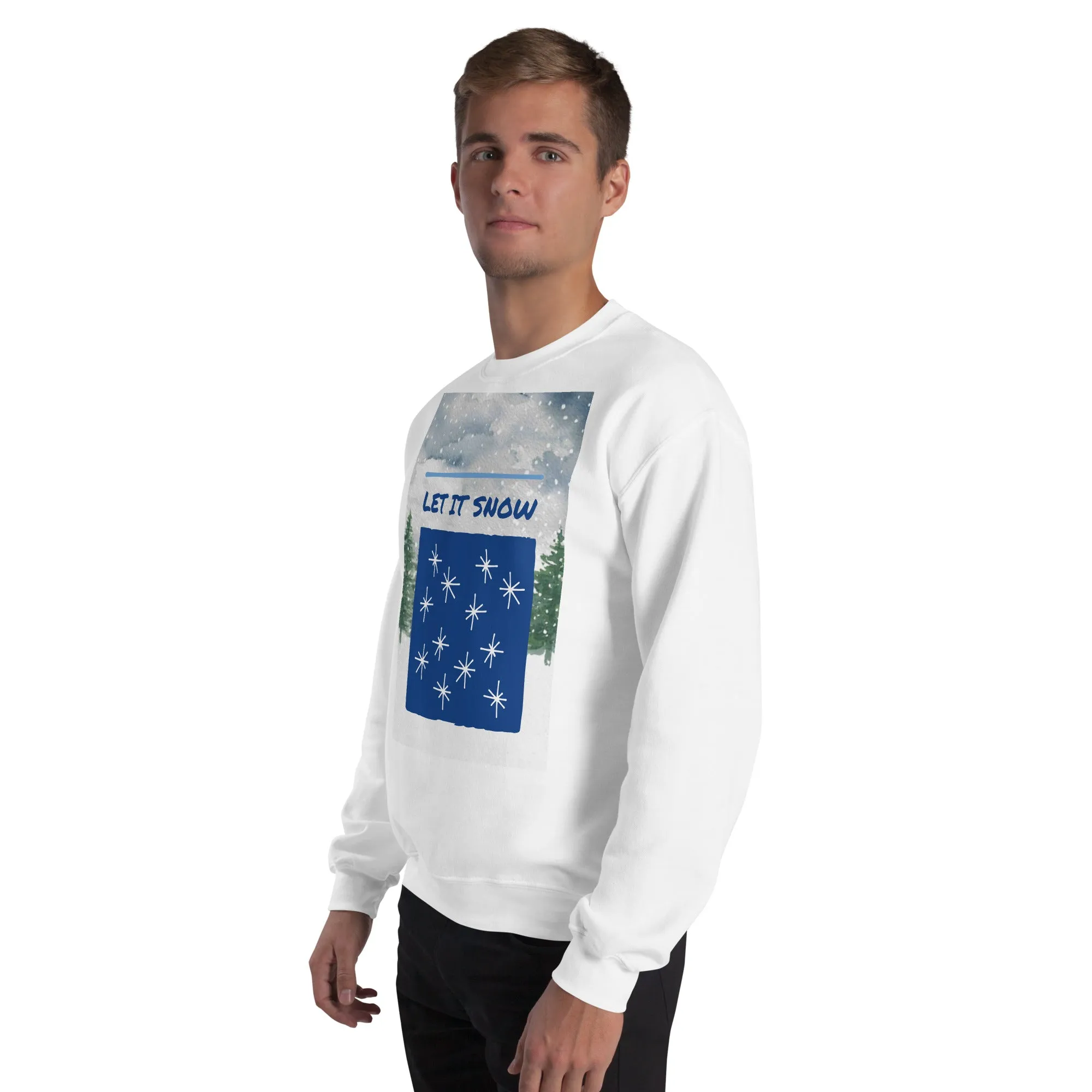 Let It Snow Christmas Sweatshirt (Glamourange Christmas Sweatshirt Men)