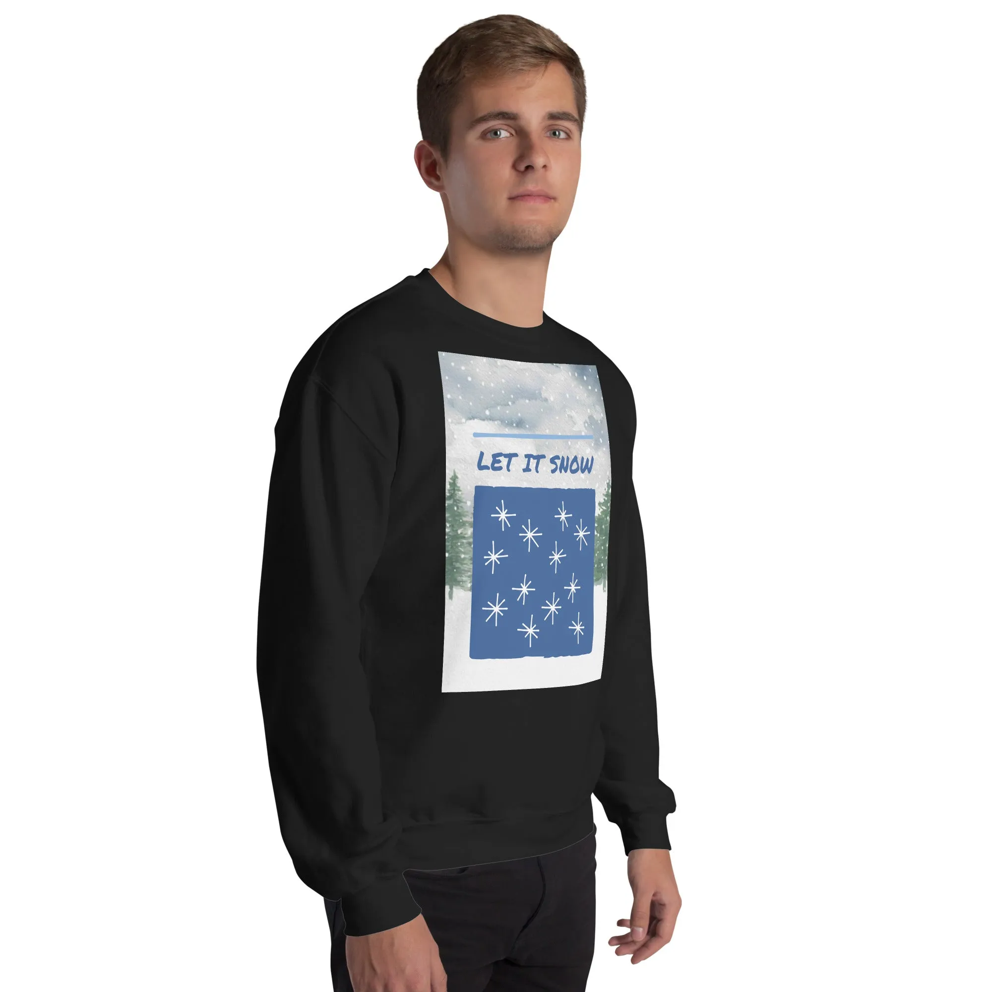 Let It Snow Christmas Sweatshirt (Glamourange Christmas Sweatshirt Men)
