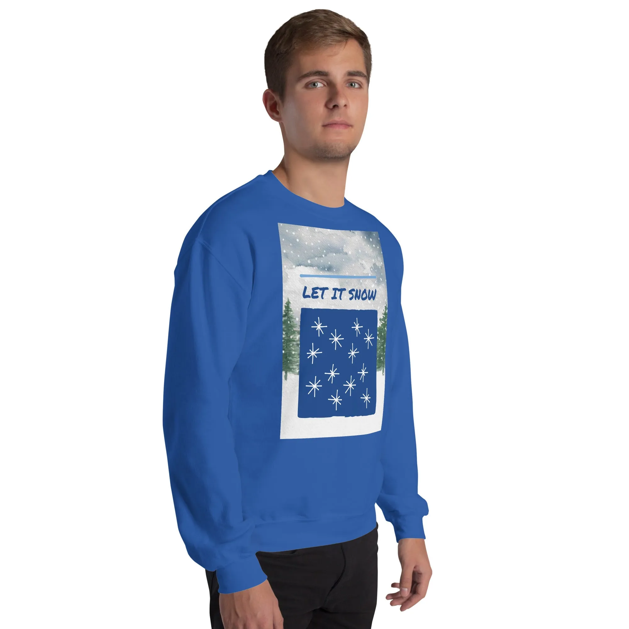 Let It Snow Christmas Sweatshirt (Glamourange Christmas Sweatshirt Men)