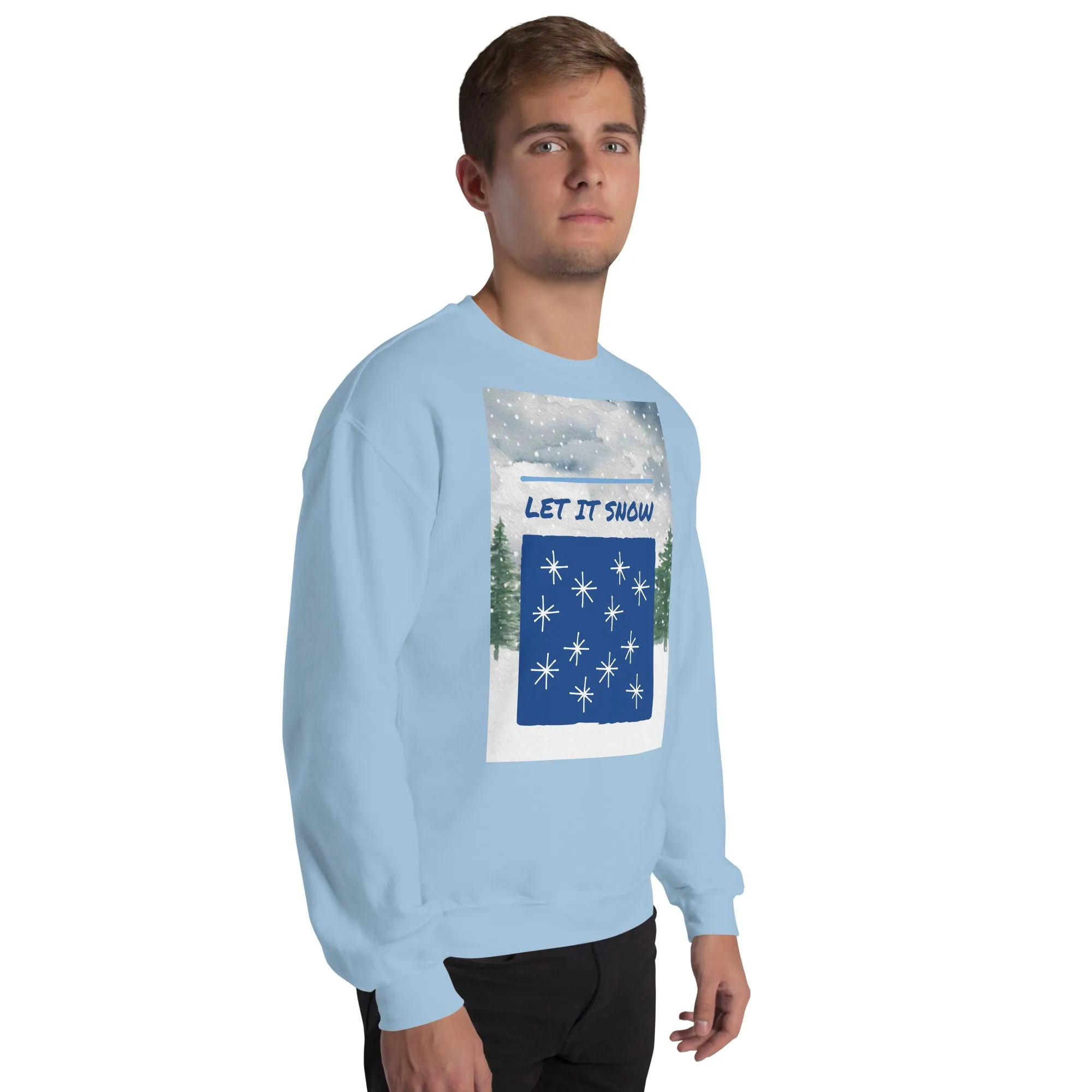 Let It Snow Christmas Sweatshirt (Glamourange Christmas Sweatshirt Men)