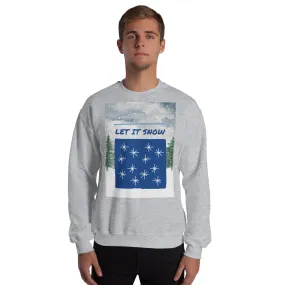 Let It Snow Christmas Sweatshirt (Glamourange Christmas Sweatshirt Men)