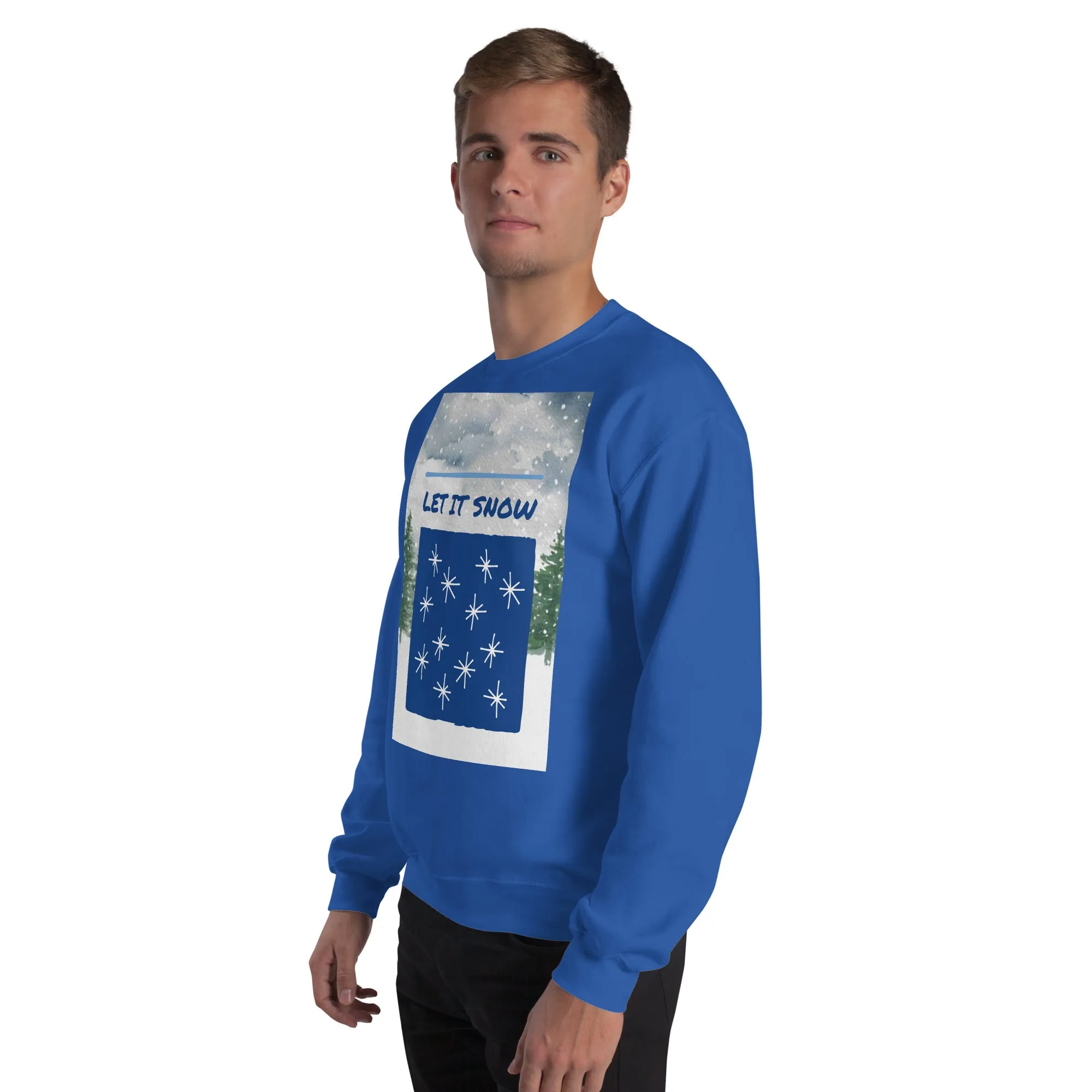 Let It Snow Christmas Sweatshirt (Glamourange Christmas Sweatshirt Men)