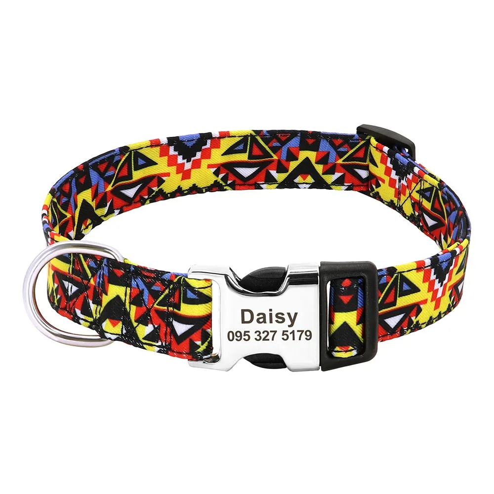 Lynx Personalised Dog Collar Laser Engraved