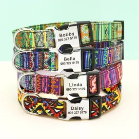 Lynx Personalised Dog Collar Laser Engraved