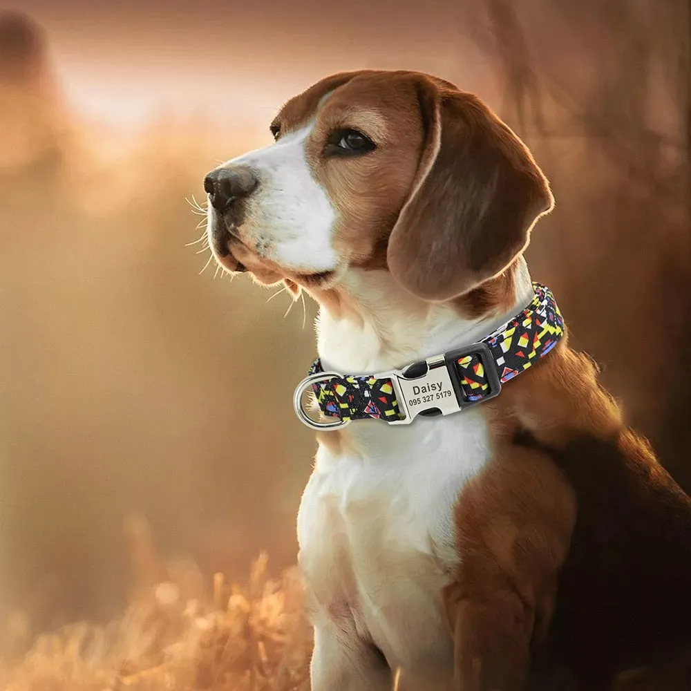 Lynx Personalised Dog Collar Laser Engraved