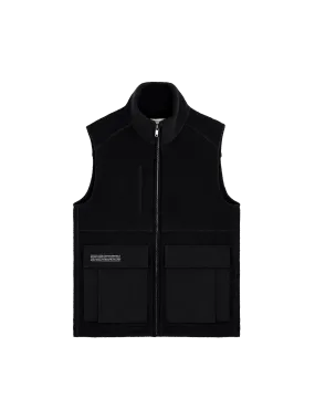 Men's DNA Utility Wool Gilet—black