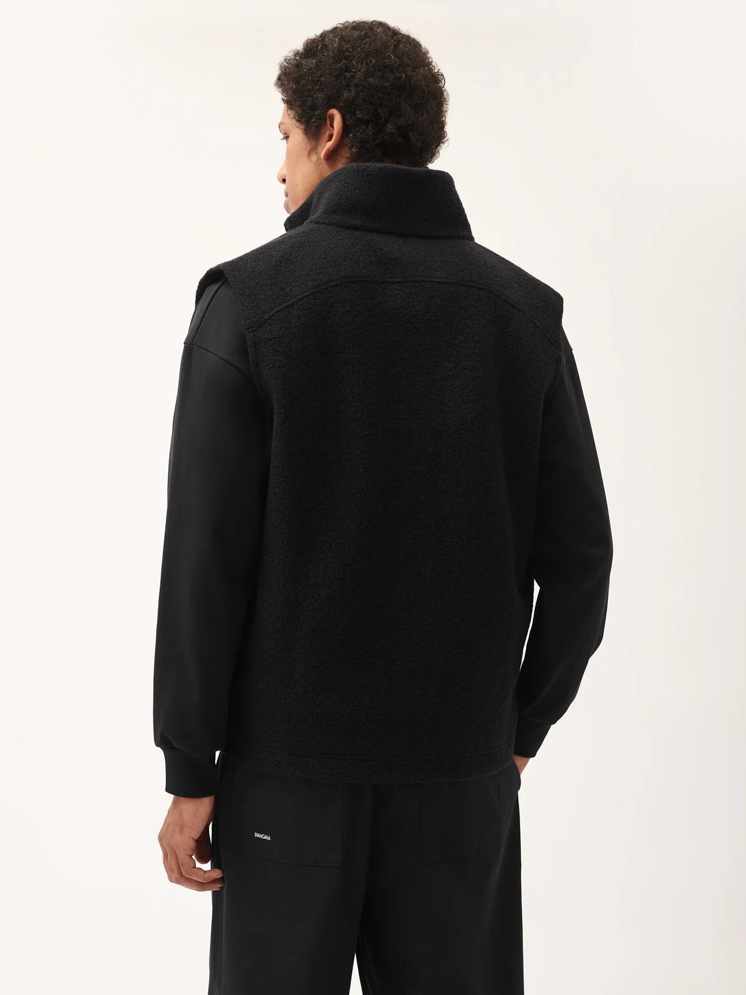 Men's DNA Utility Wool Gilet—black