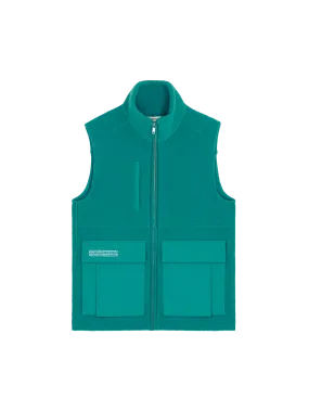 Men's DNA Utility Wool Gilet—scarab teal