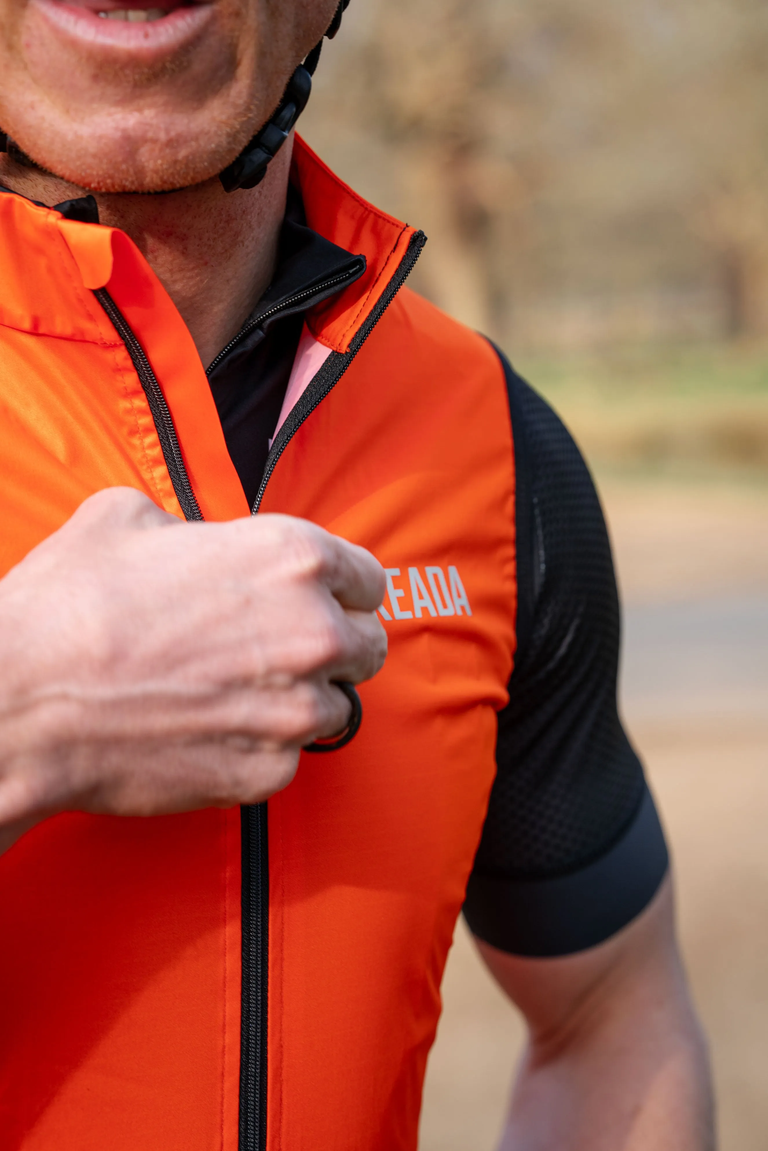 Men's Essential Cycling Gilet - Orange