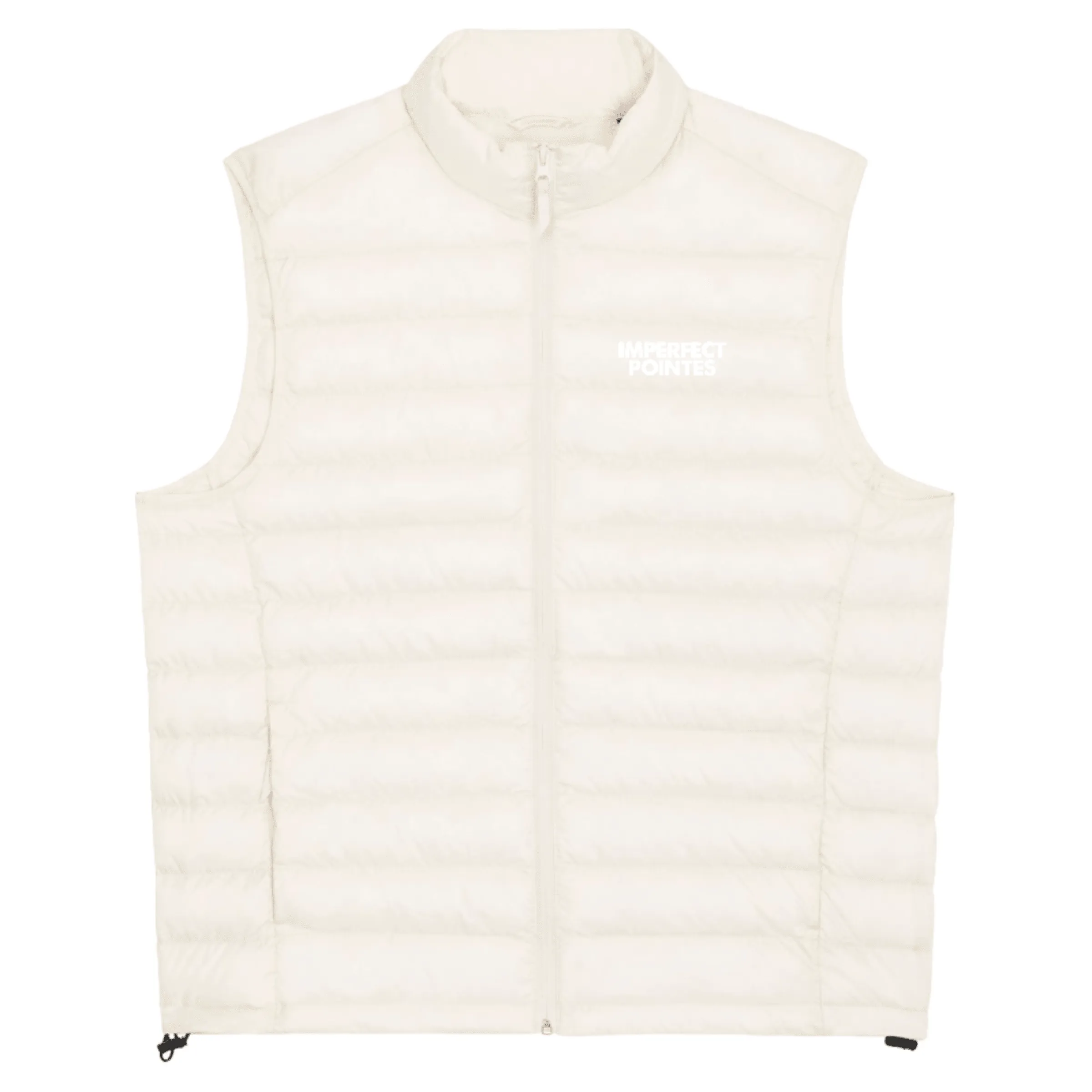 Mens Quilted Bodywarmer Gilet with WHITE embroidered logo