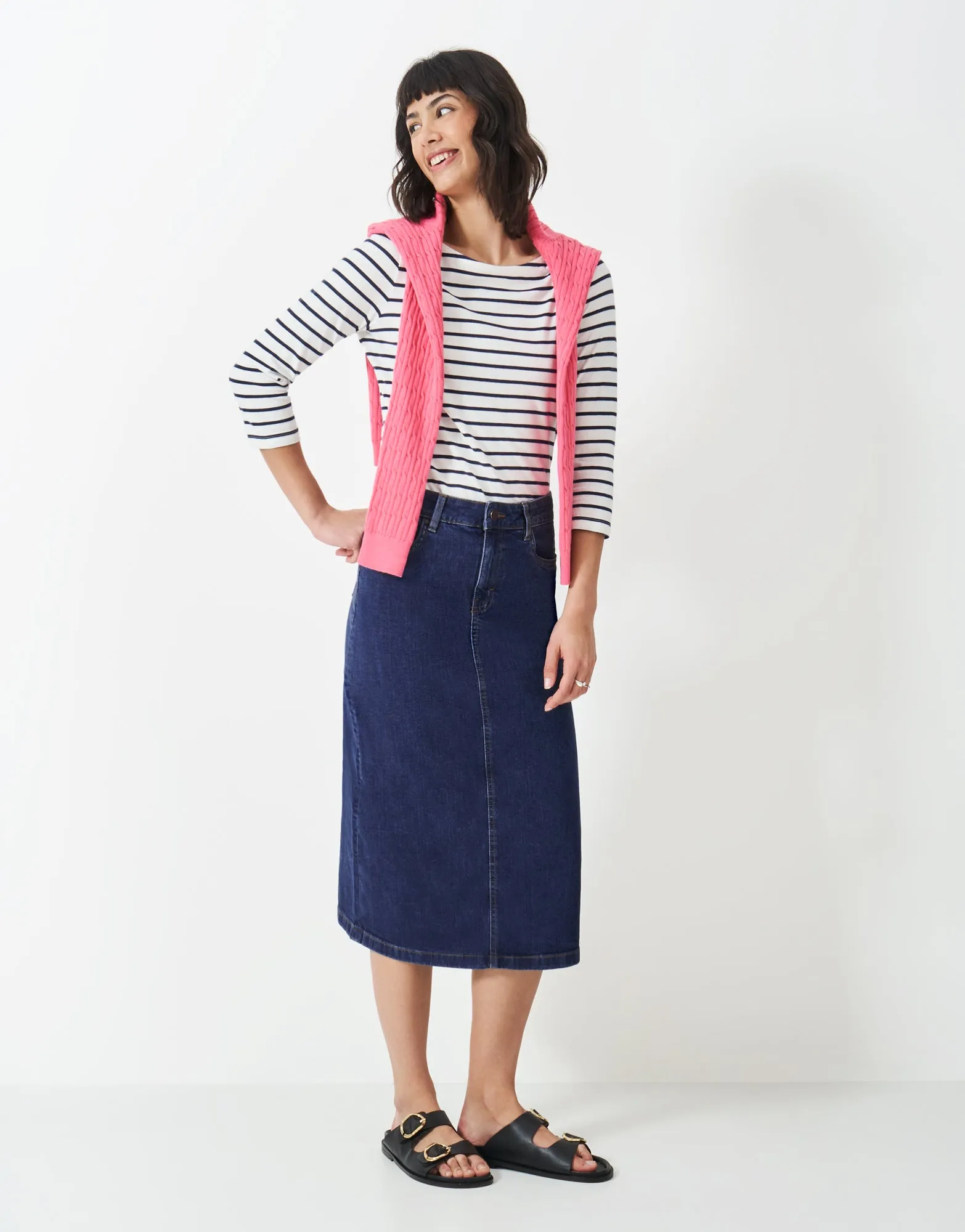 Mia Denim Midi Skirt