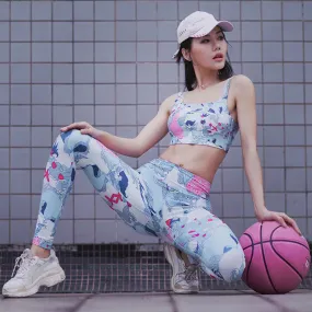 MIP JAPANESE FLORAL PRINT TRAINING LEGGINGS