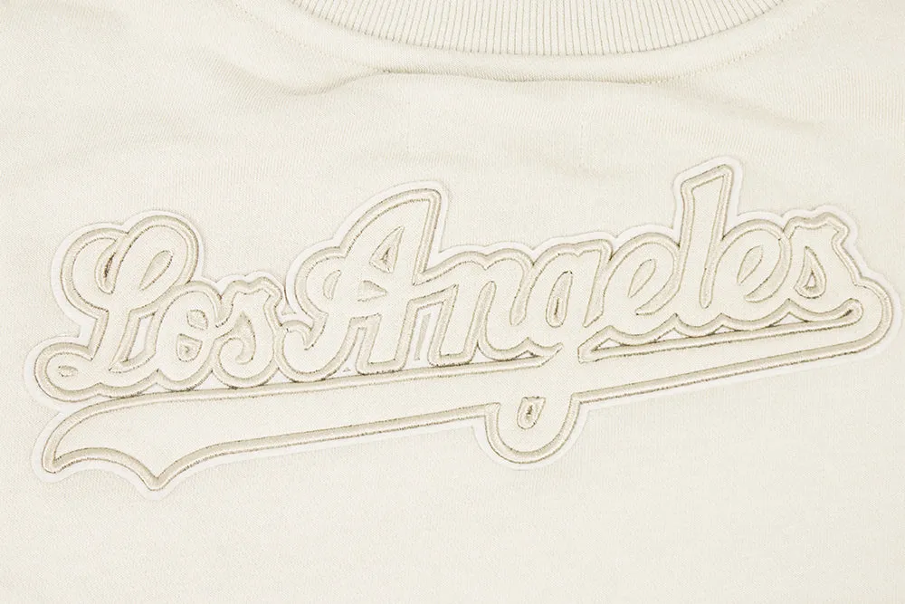 MLB LOS ANGELES DODGERS NEUTRAL WOMEN'S CREWNECK (EGGSHELL)