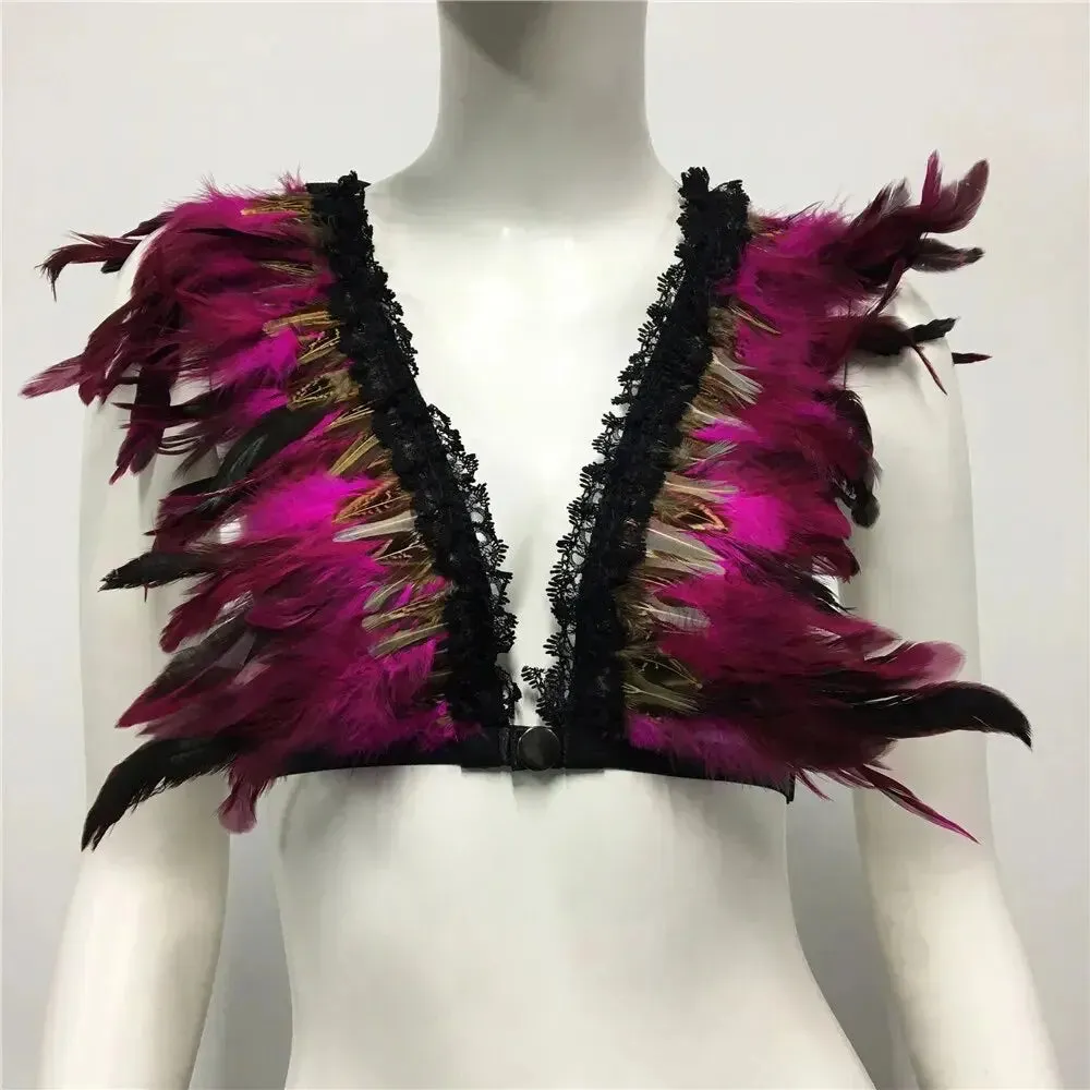 Music Festival LUX Feather Top