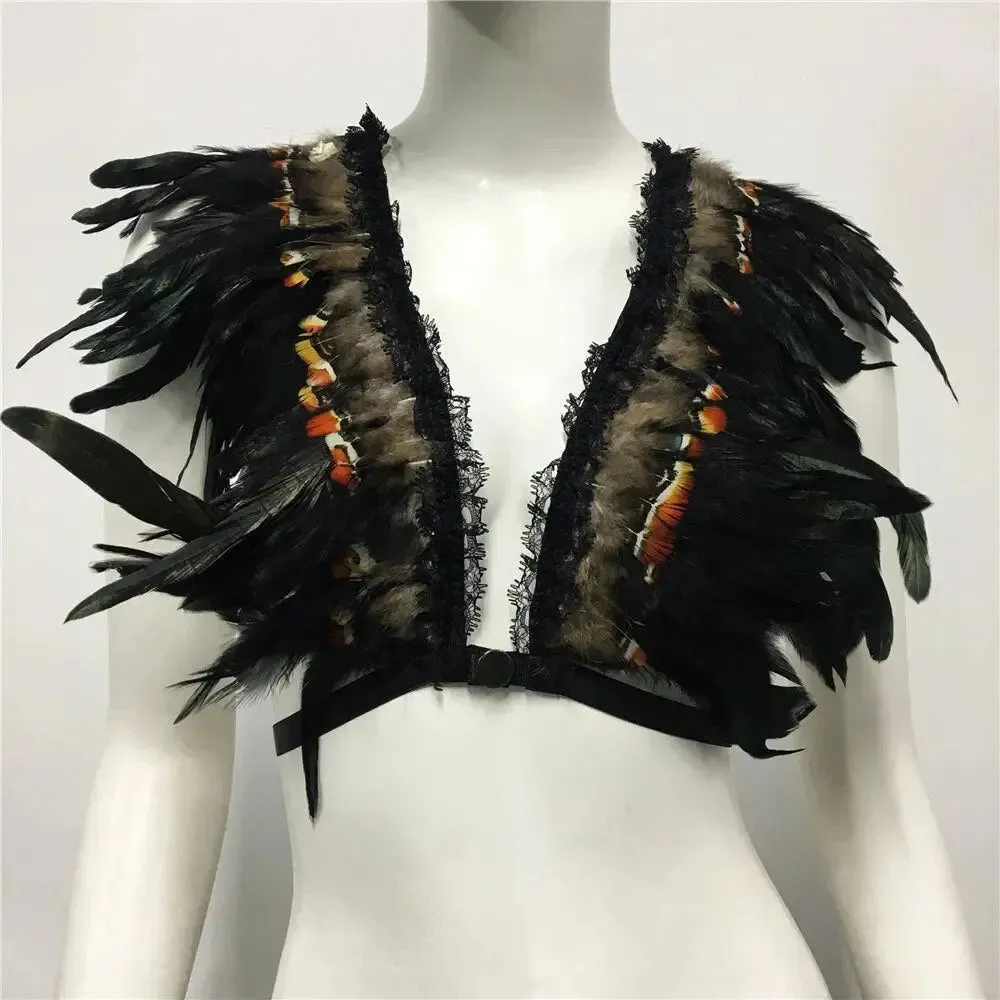 Music Festival LUX Feather Top
